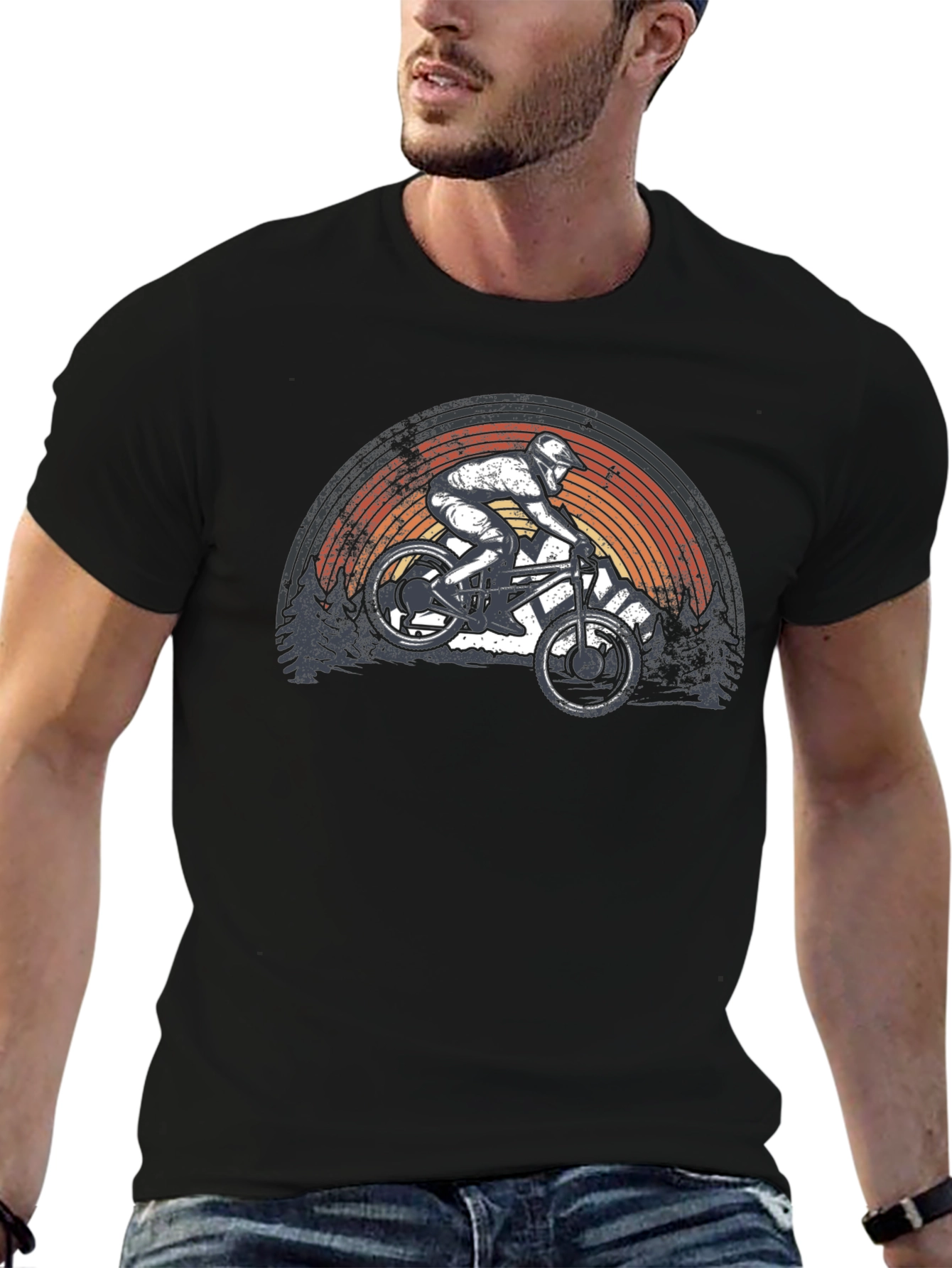 Mountain Bike Rider Graphic Tee