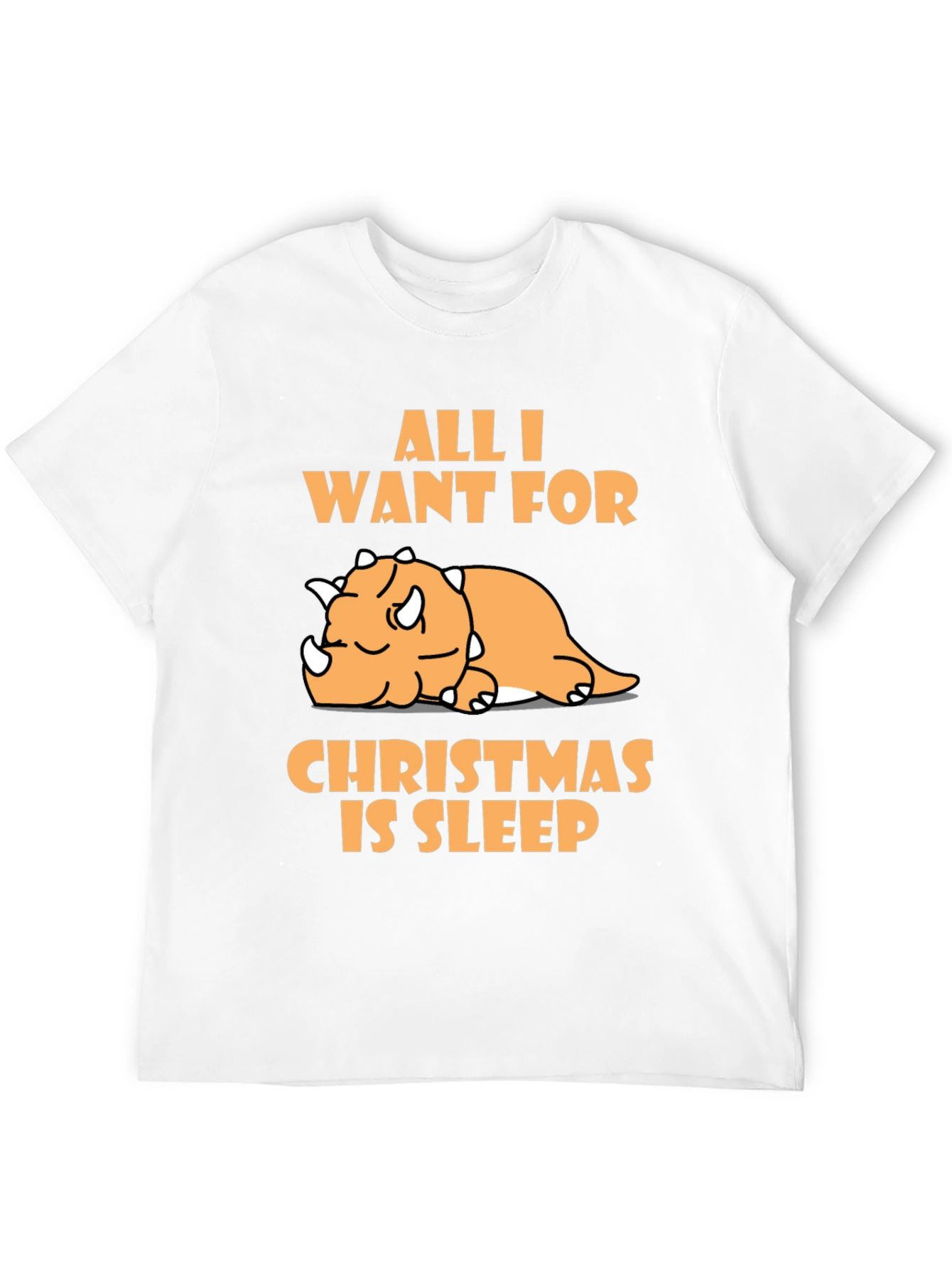 Sleepy Dino Christmas T-Shirt