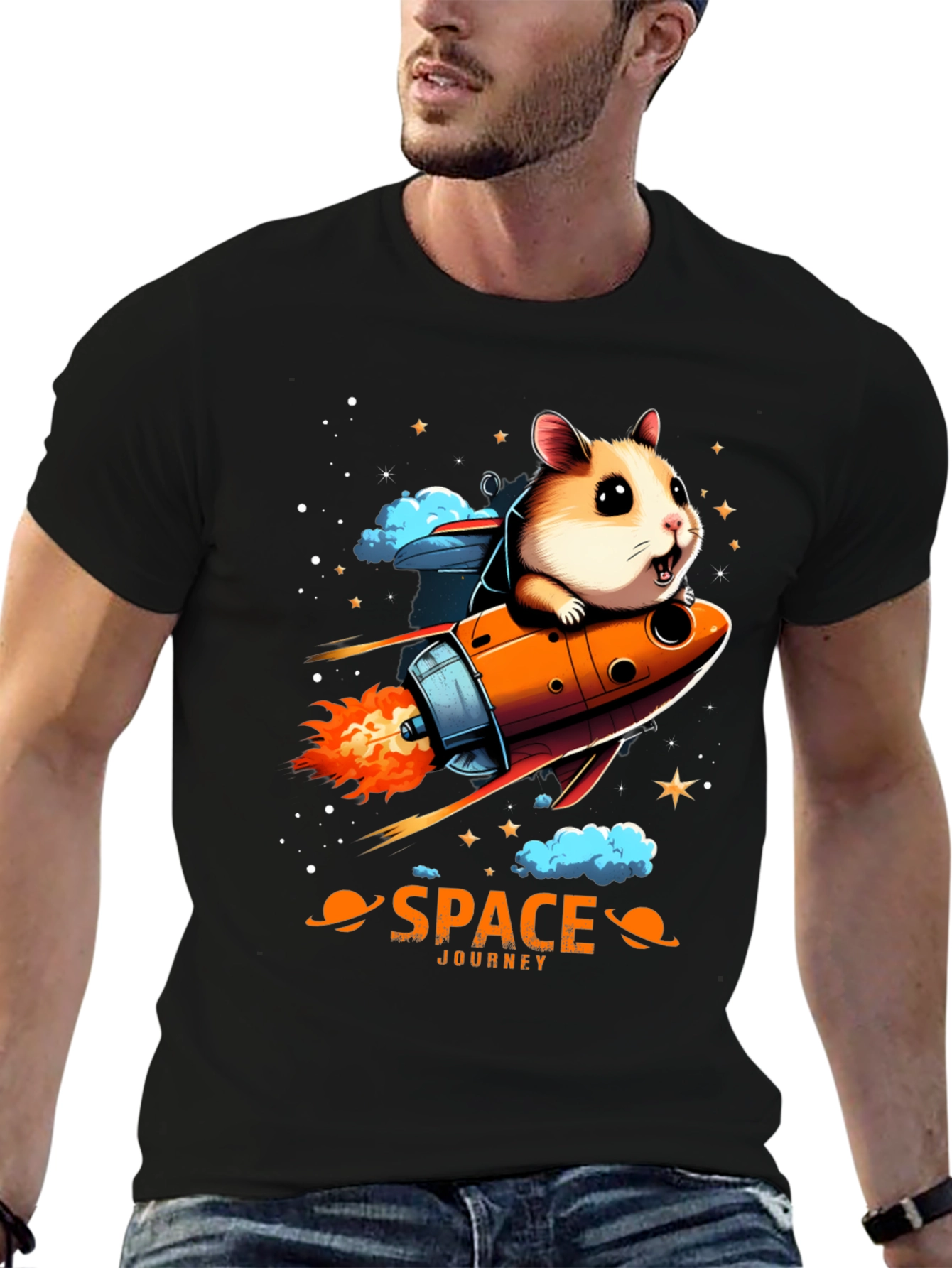 Space Hamster T-Shirt: Journey to the Stars