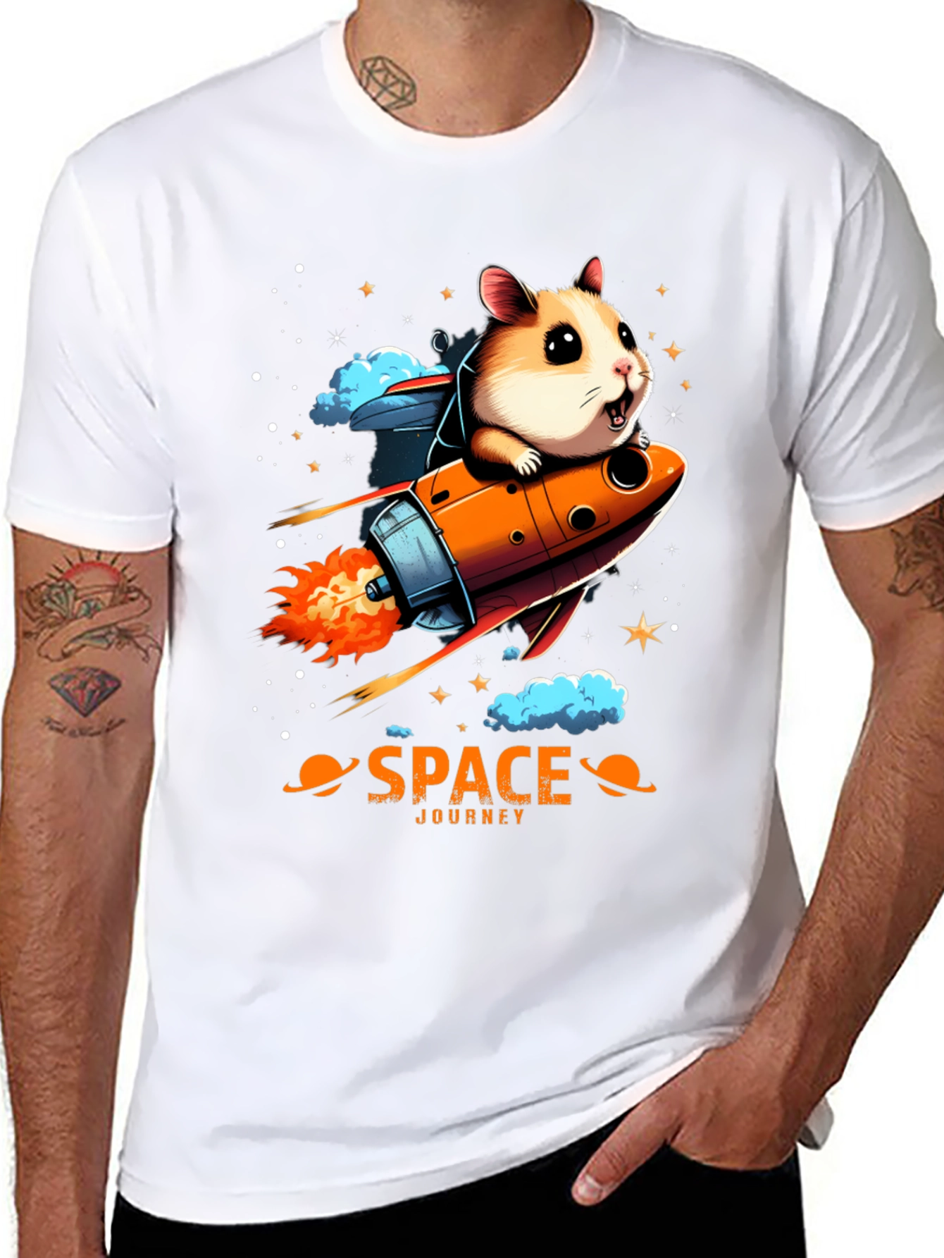 Space Hamster T-Shirt: Journey to the Stars