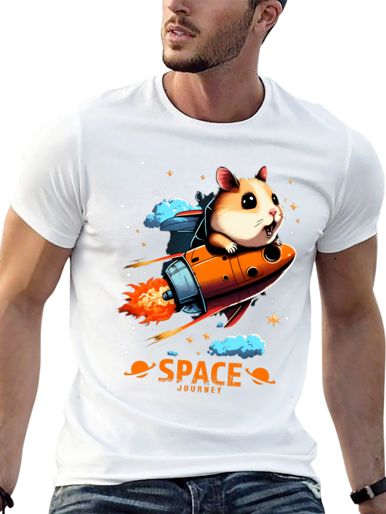 Space Hamster T-Shirt: Journey to the Stars