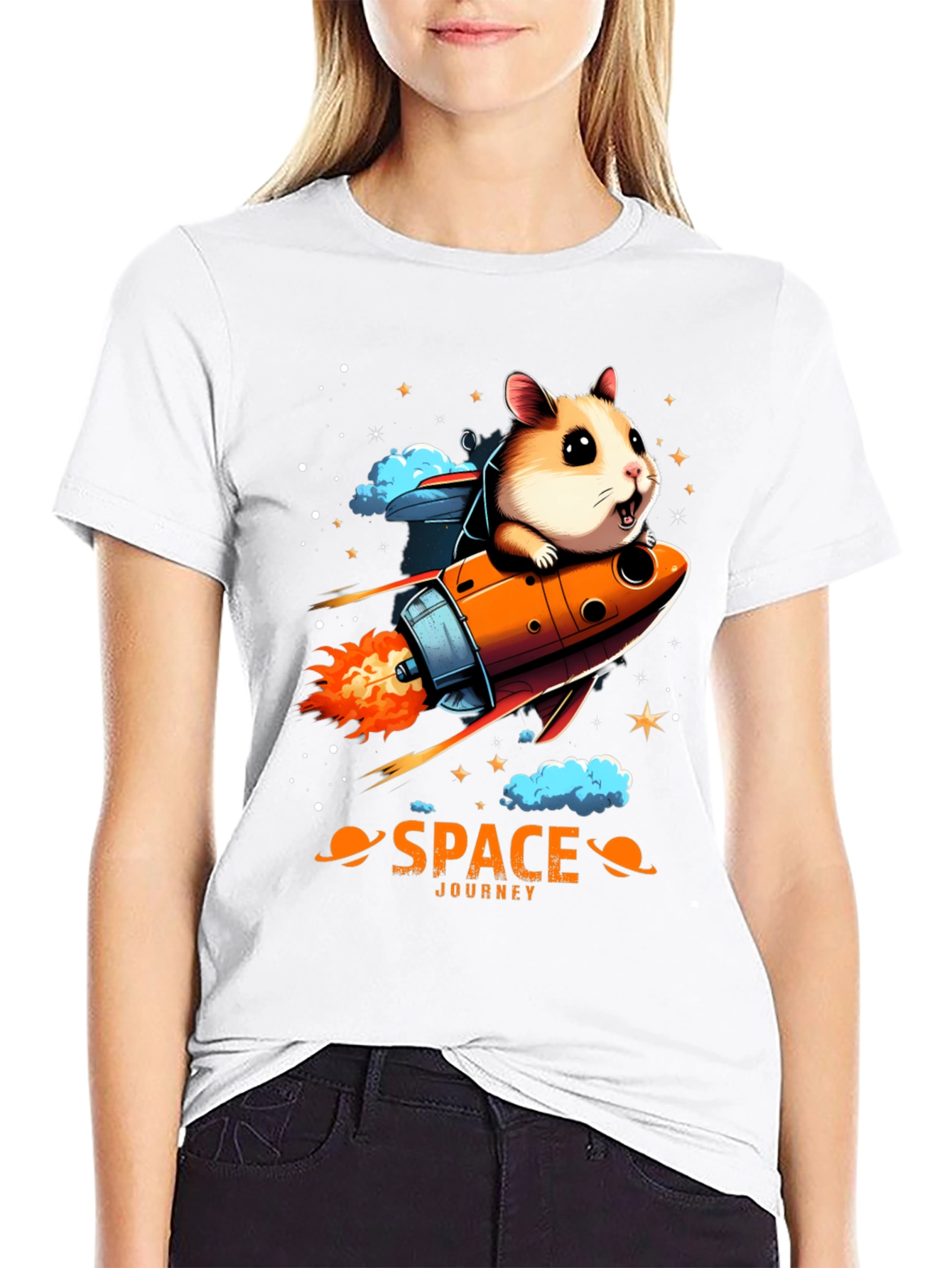Space Hamster T-Shirt: Journey to the Stars