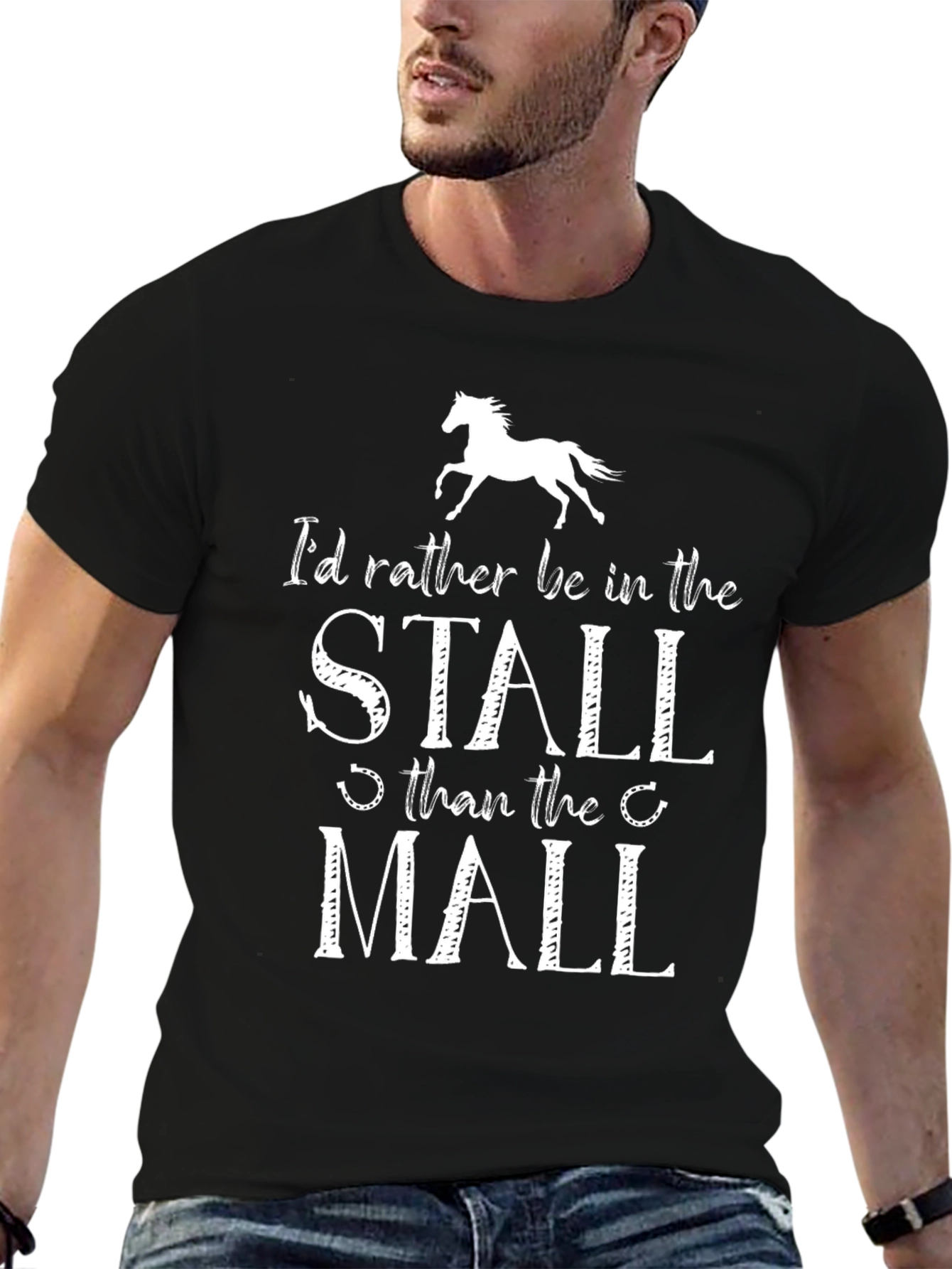 Horse Lover T-Shirt: Stall Over Mall Tee