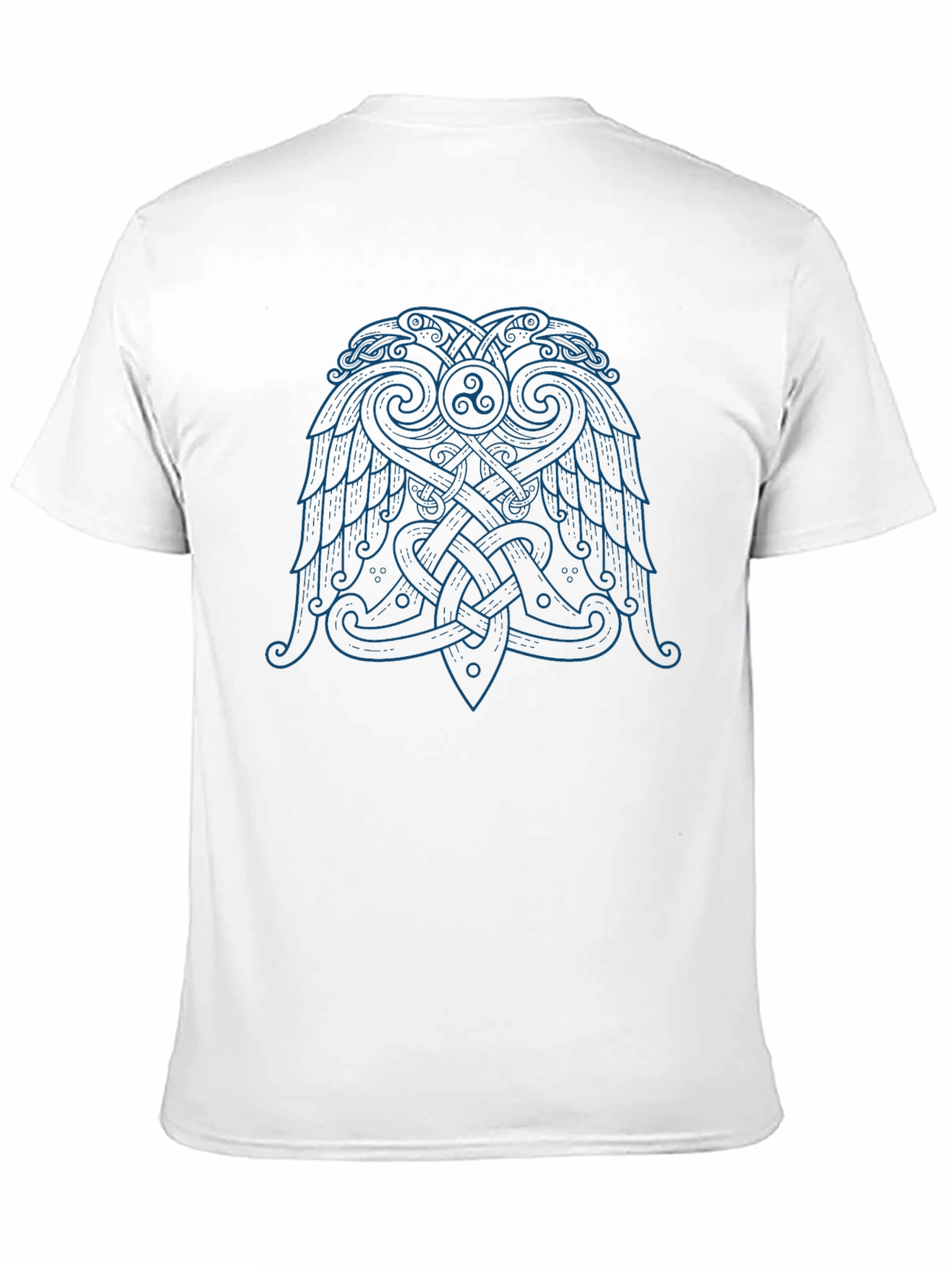 Viking Raven T-Shirt - Celtic Knot Design