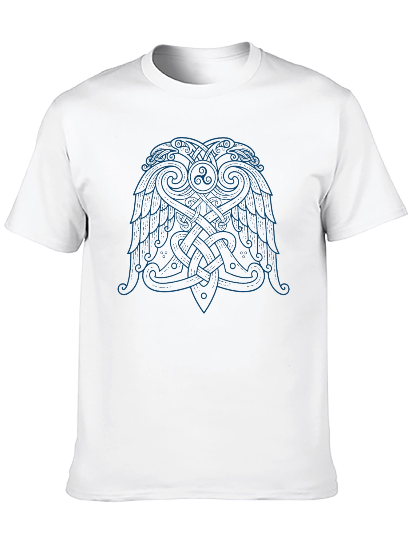 Viking Raven T-Shirt - Celtic Knot Design