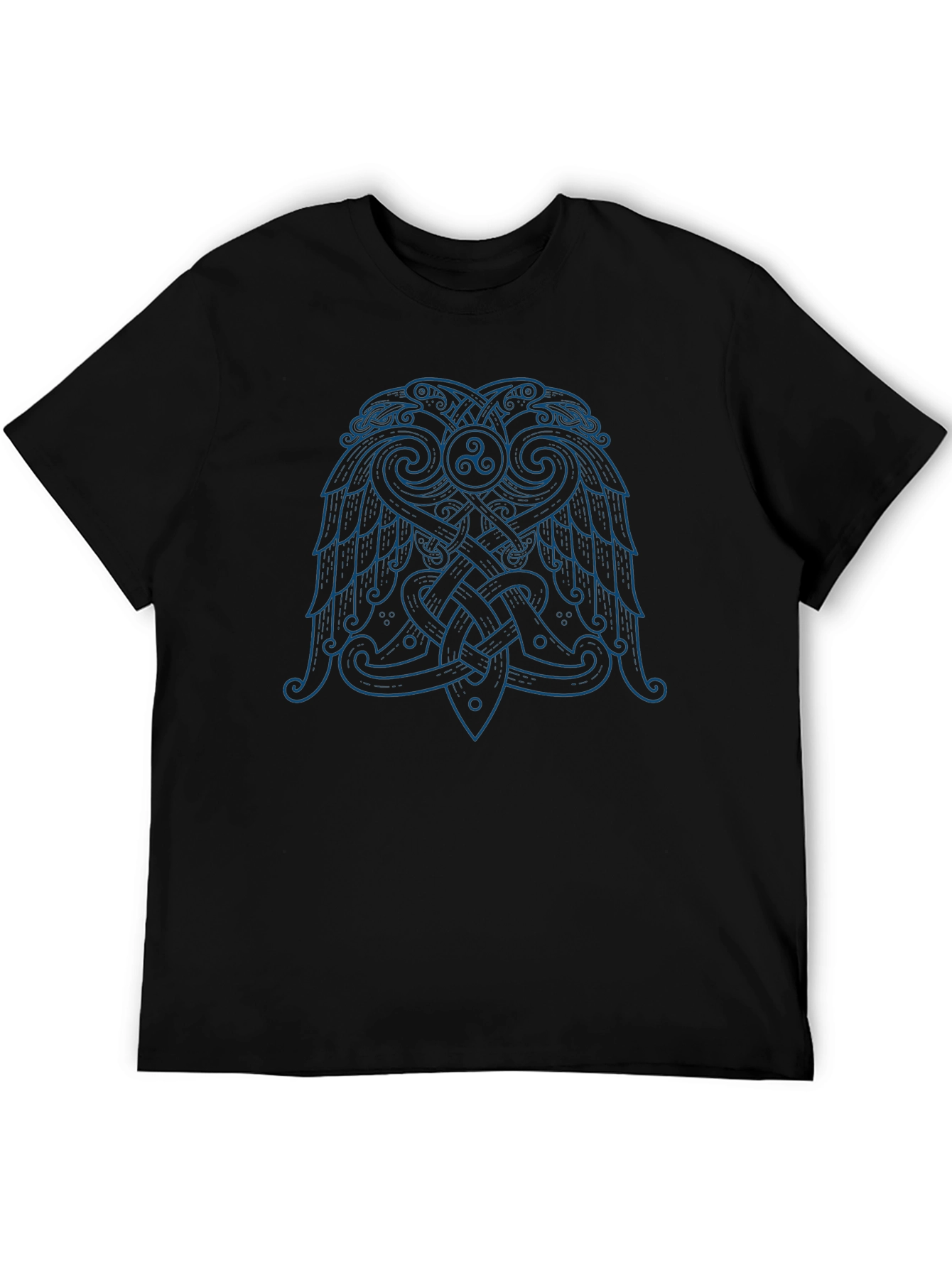 Viking Raven T-Shirt - Celtic Knot Design