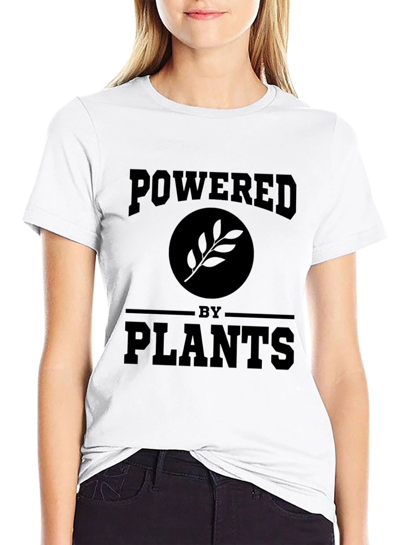Powered by Plants Graphic Tee - Black Vegan Shirt