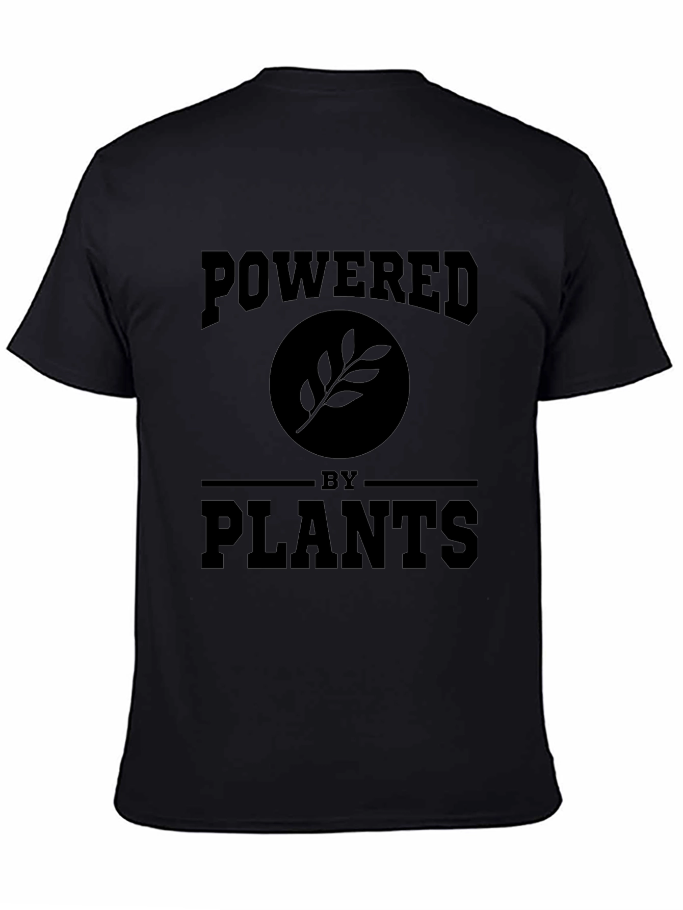 Powered by Plants Graphic Tee - Black Vegan Shirt