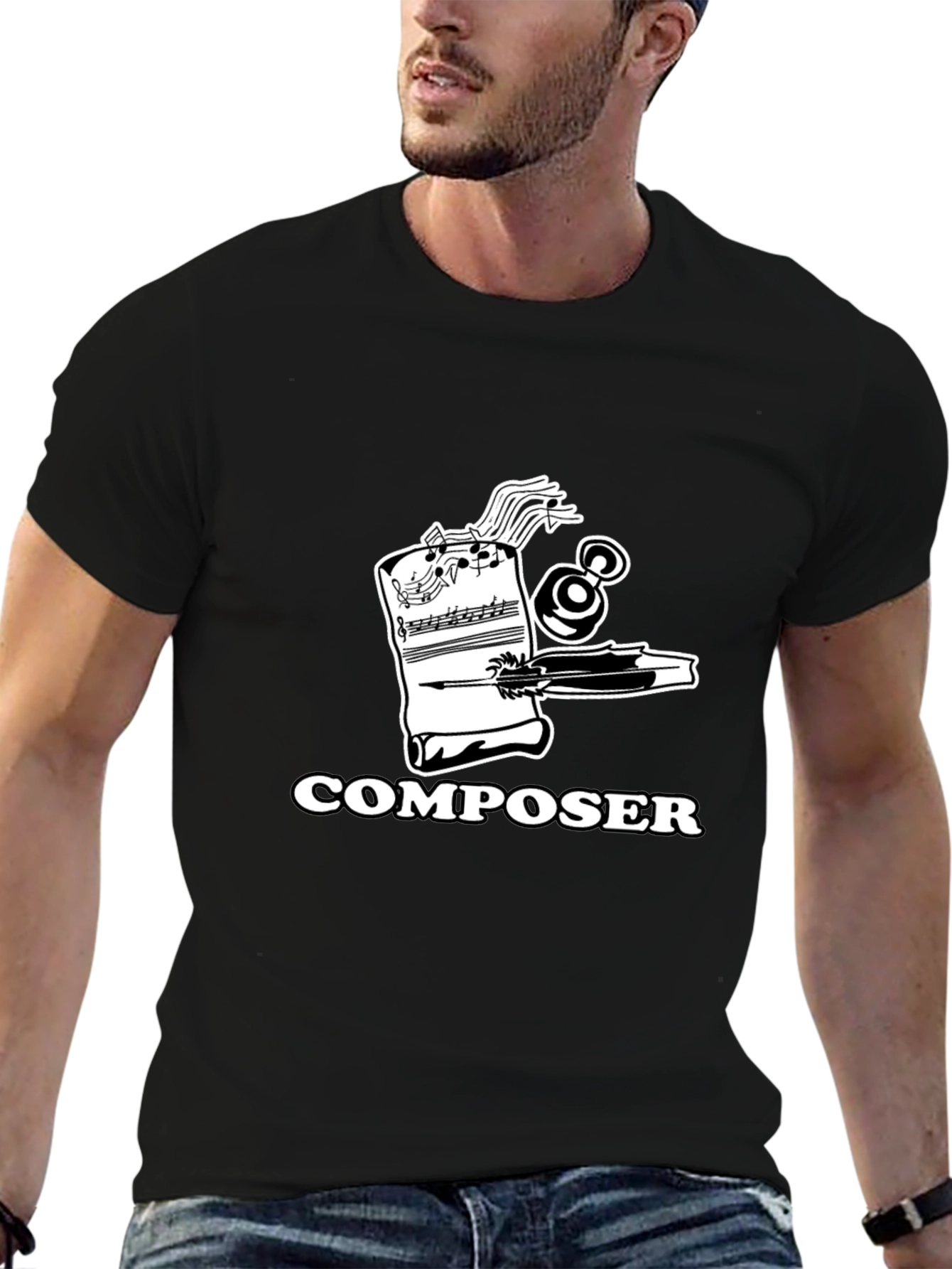 Composer Music T-Shirt - Black