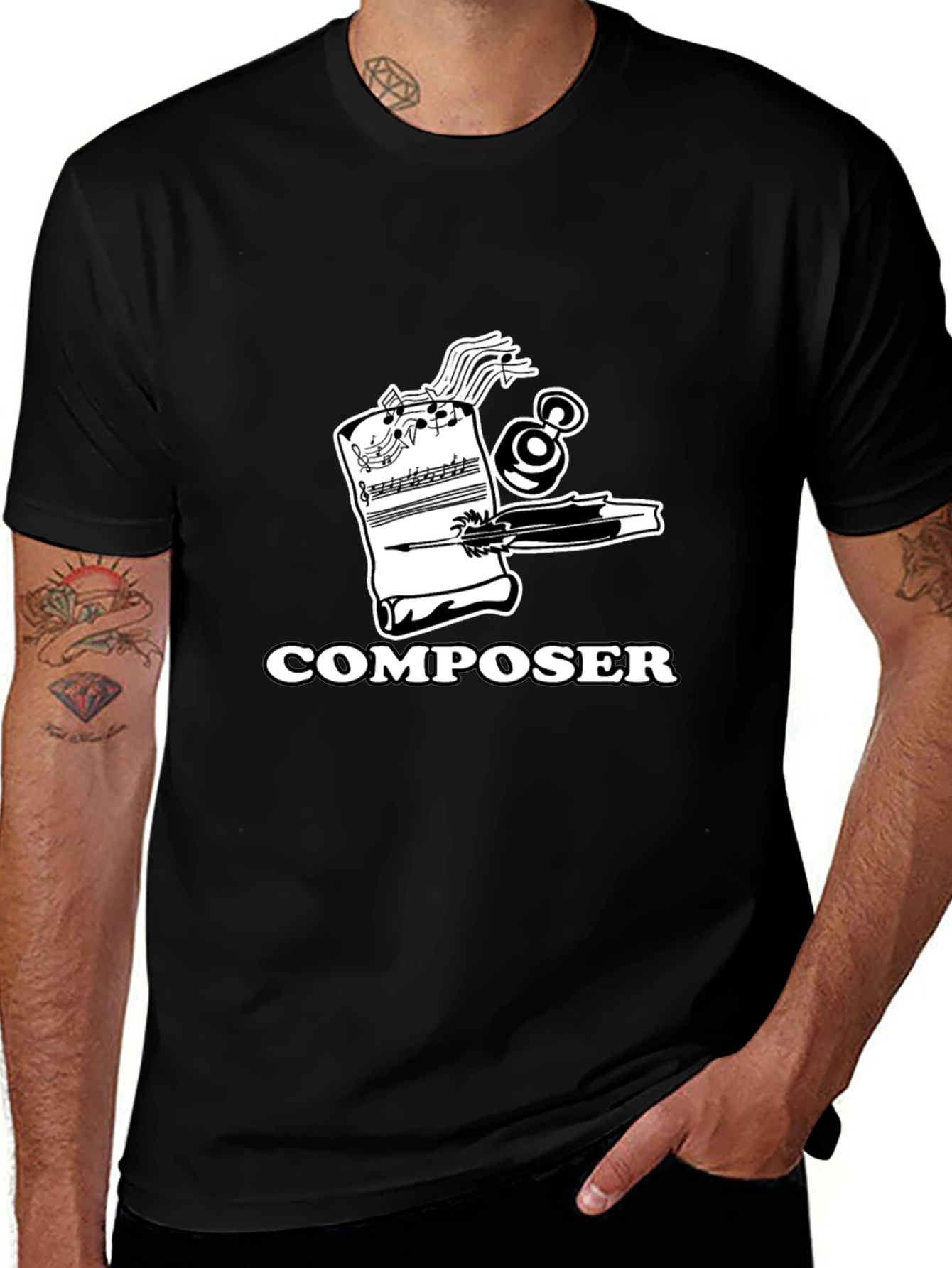 Composer Music T-Shirt - Black