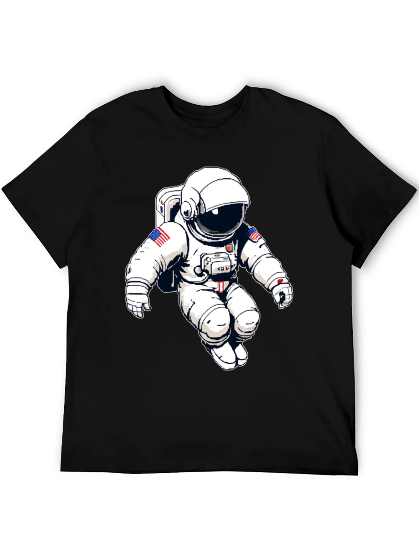 Astronaut Graphic Tee - Bold Black T-Shirt