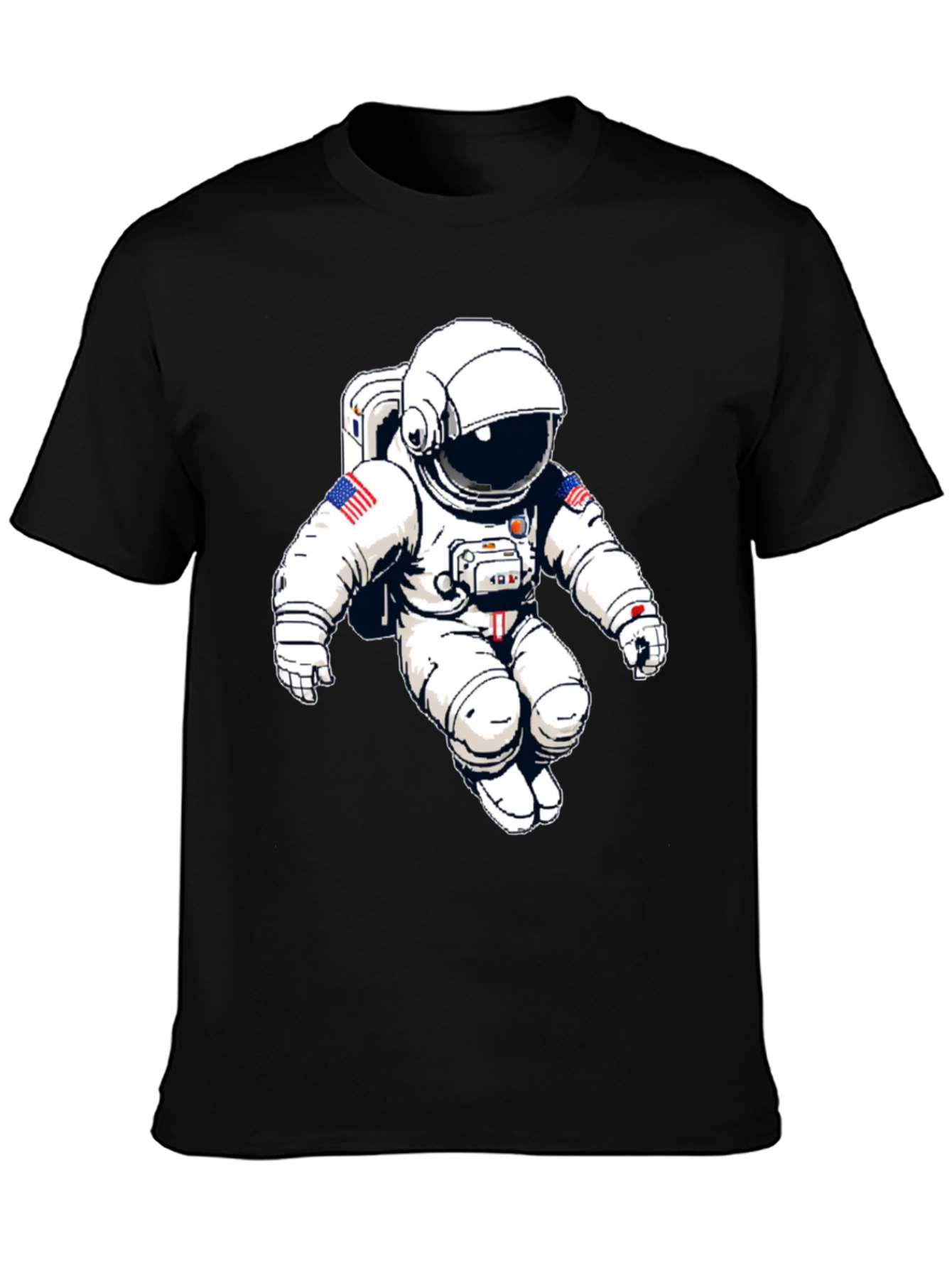 Astronaut Graphic Tee - Bold Black T-Shirt
