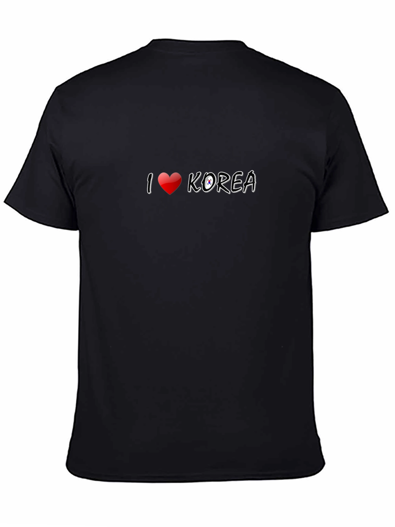 I Love Korea T-Shirt - Black Graphic Tee