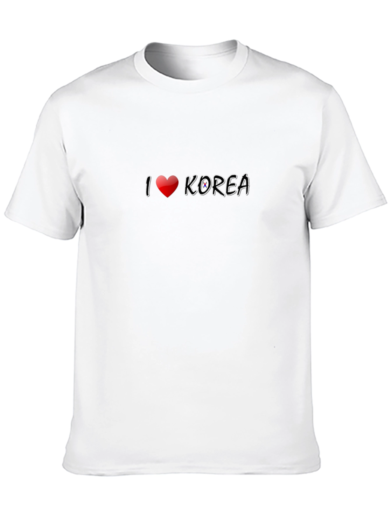 I Love Korea T-Shirt - Black Graphic Tee
