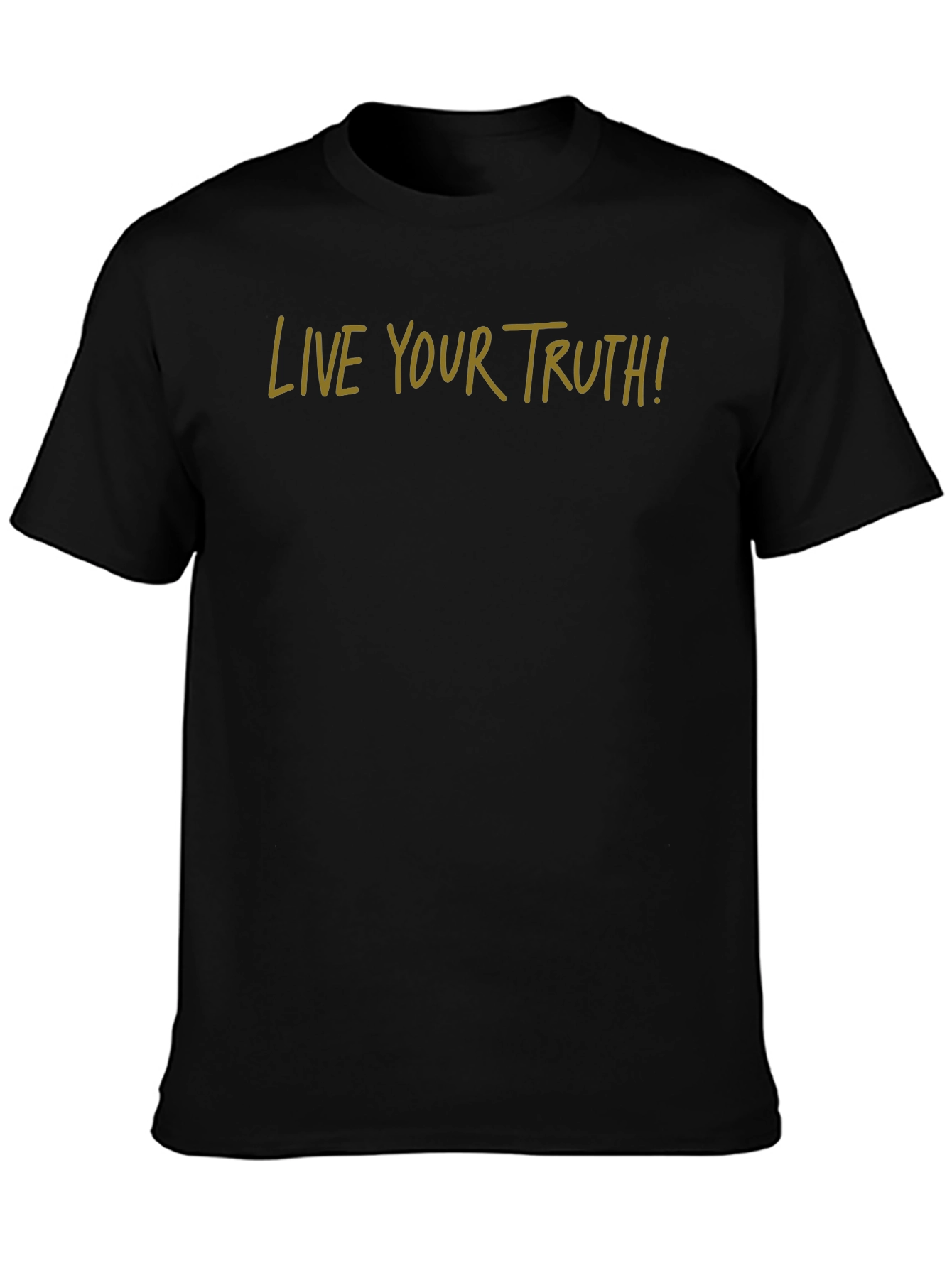Live Your Truth Black Tee