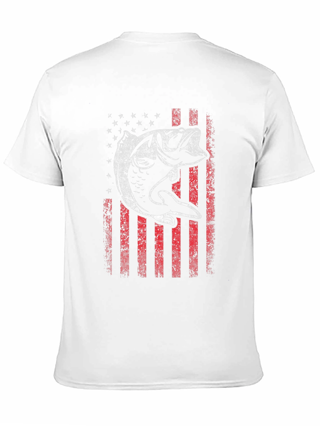 American Flag Bass Graphic T-Shirt