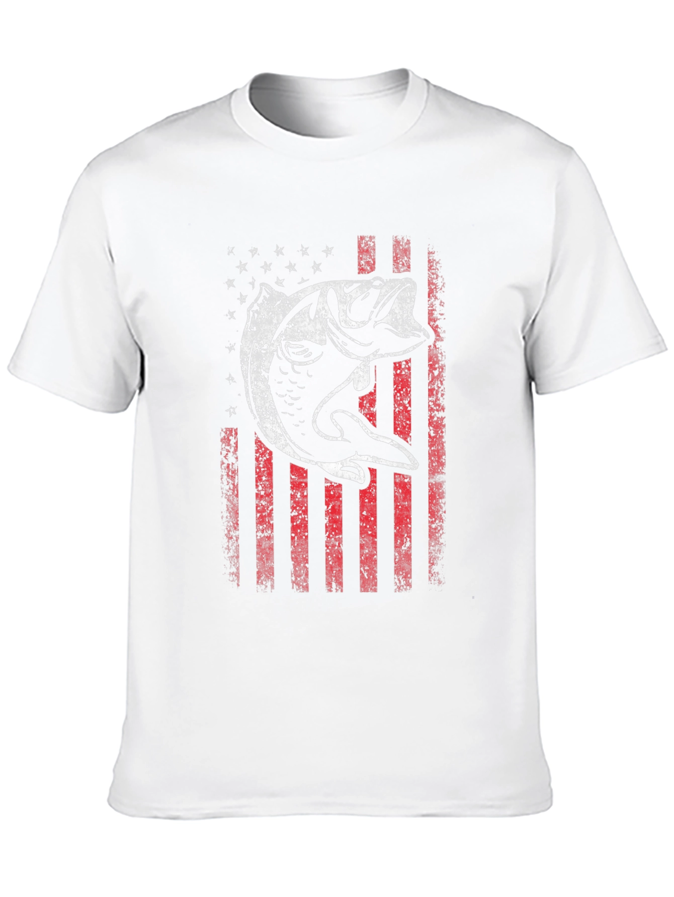 American Flag Bass Graphic T-Shirt