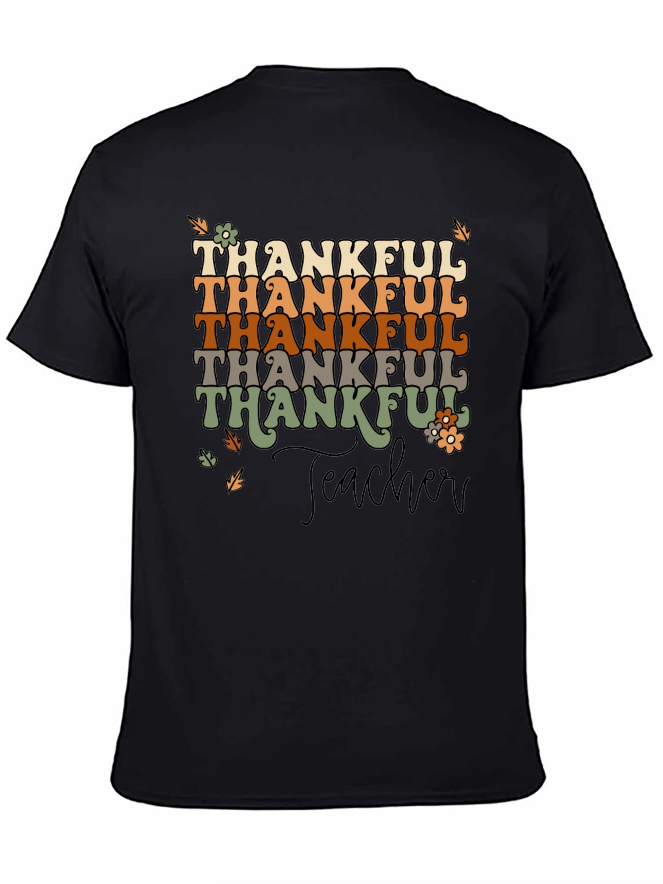 Thankful Teacher T-Shirt - Autumn Style