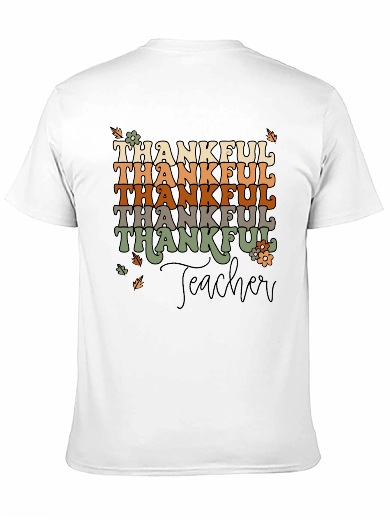 Thankful Teacher T-Shirt - Autumn Style