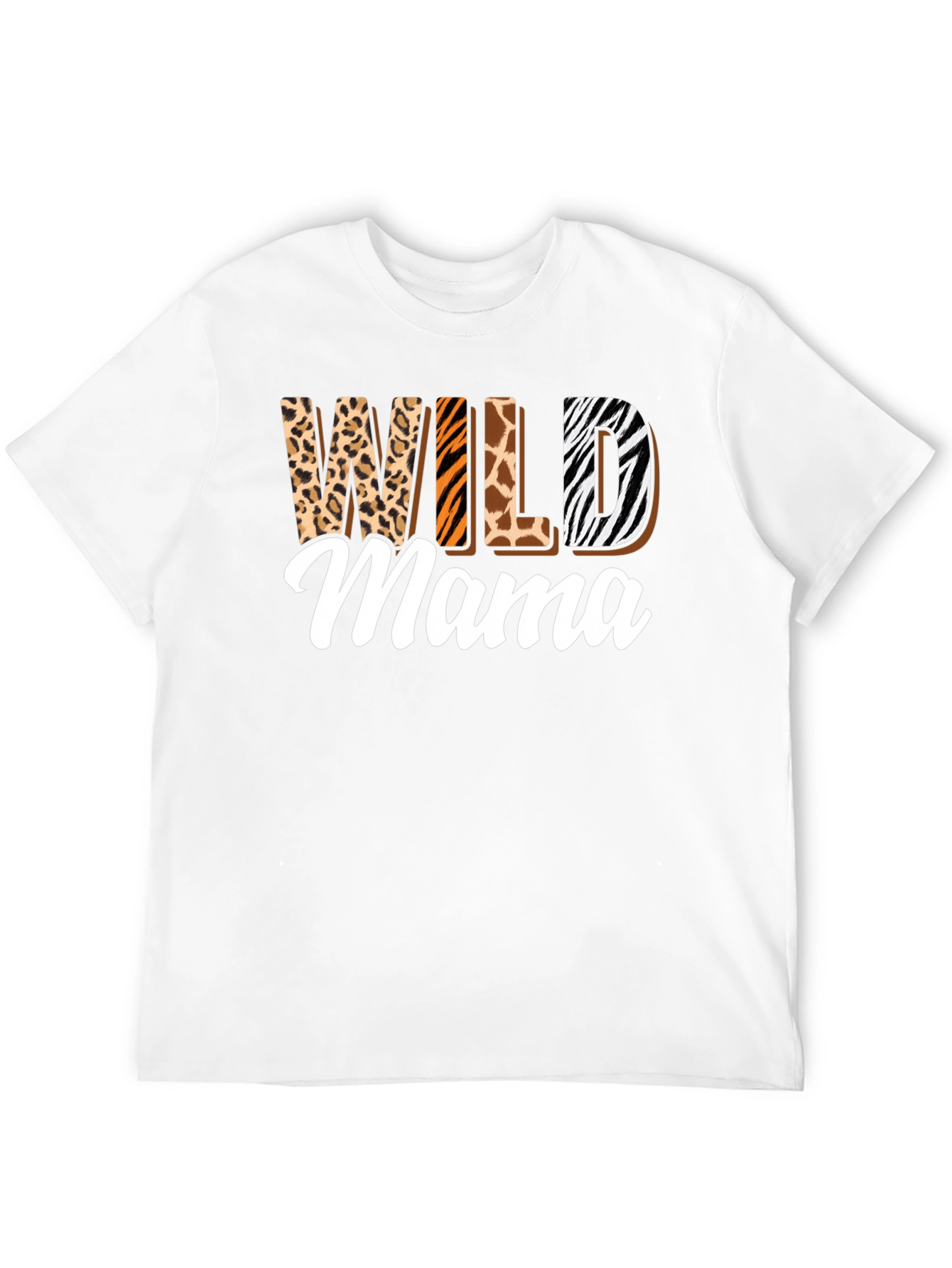 Wild Mama Animal Print Graphic T-Shirt