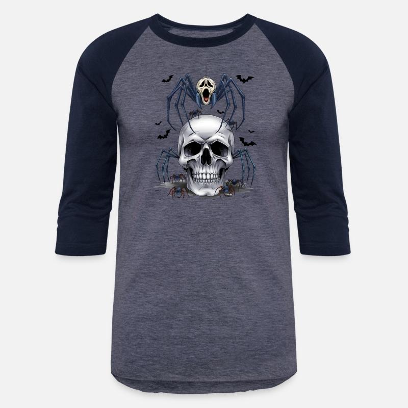 Skull Spider Scream Horror Bats Halloween Spooky