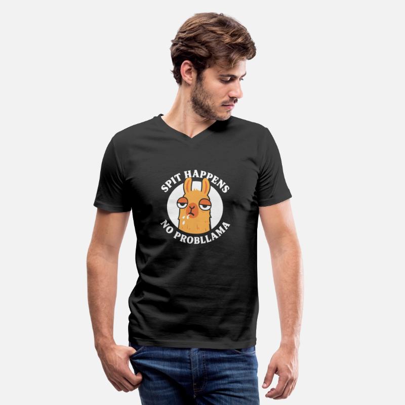 Sleepy Llama SPIT HAPPENS Humorous Llama