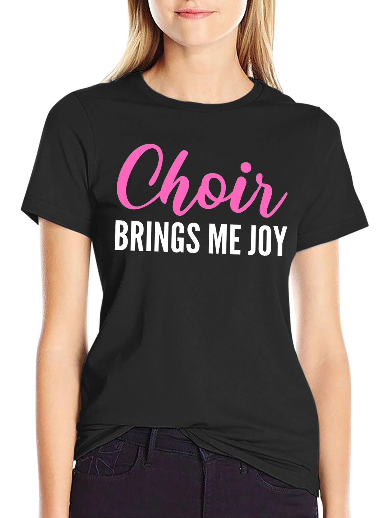 Choir Brings Me Joy Black T-Shirt