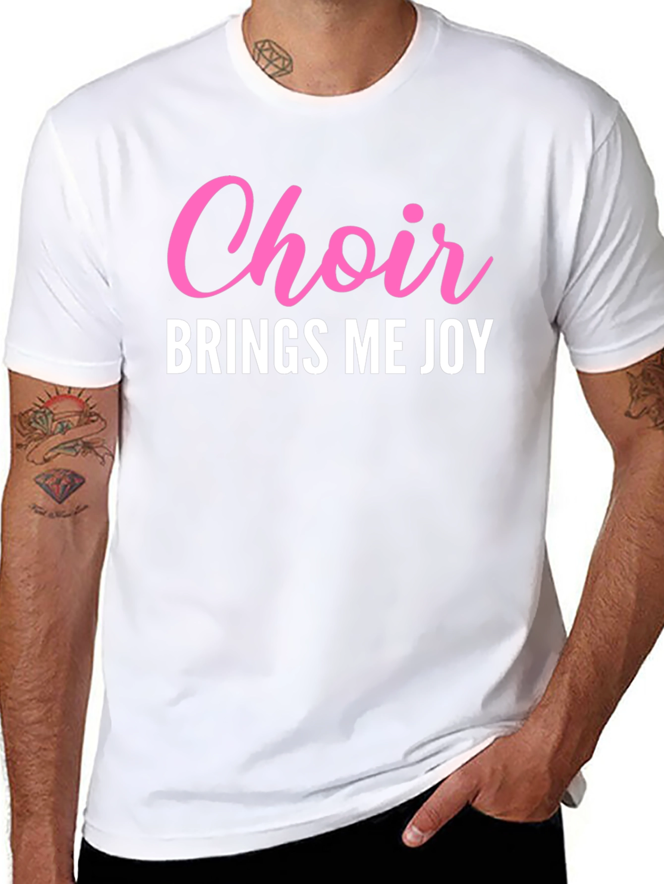 Choir Brings Me Joy Black T-Shirt