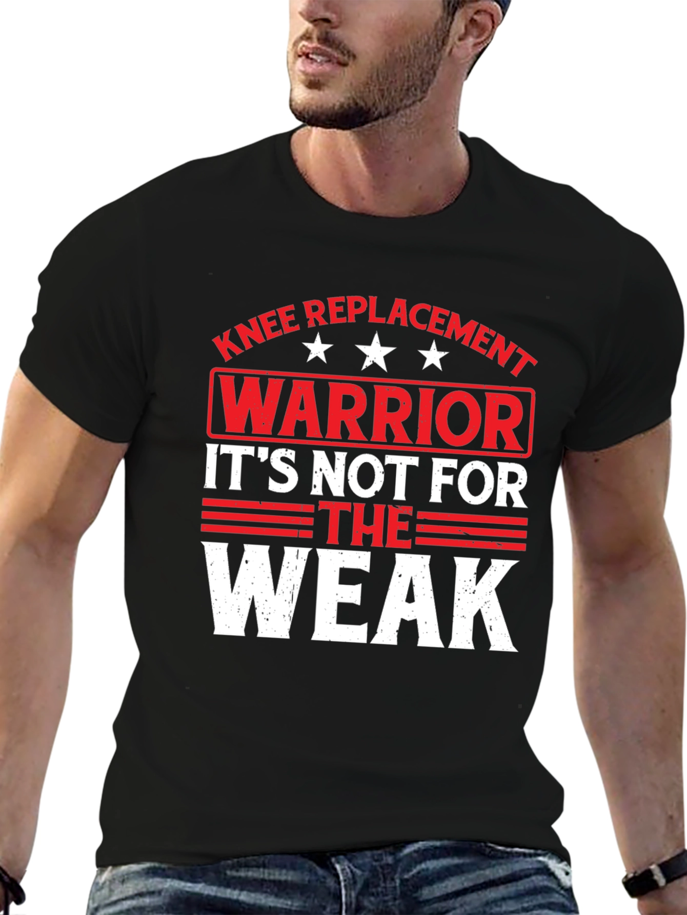 Knee Replacement Warrior Graphic T-Shirt