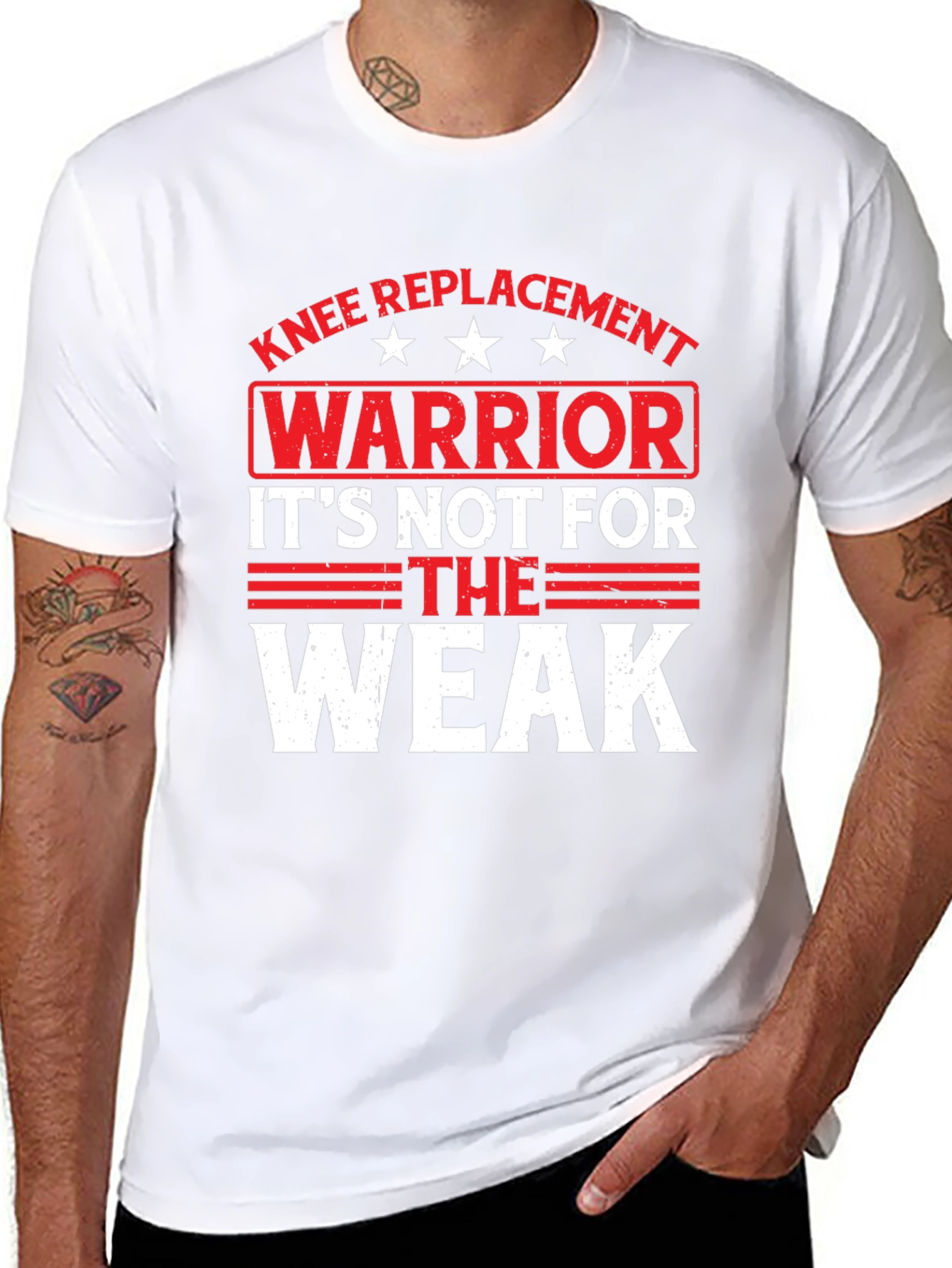 Knee Replacement Warrior Graphic T-Shirt