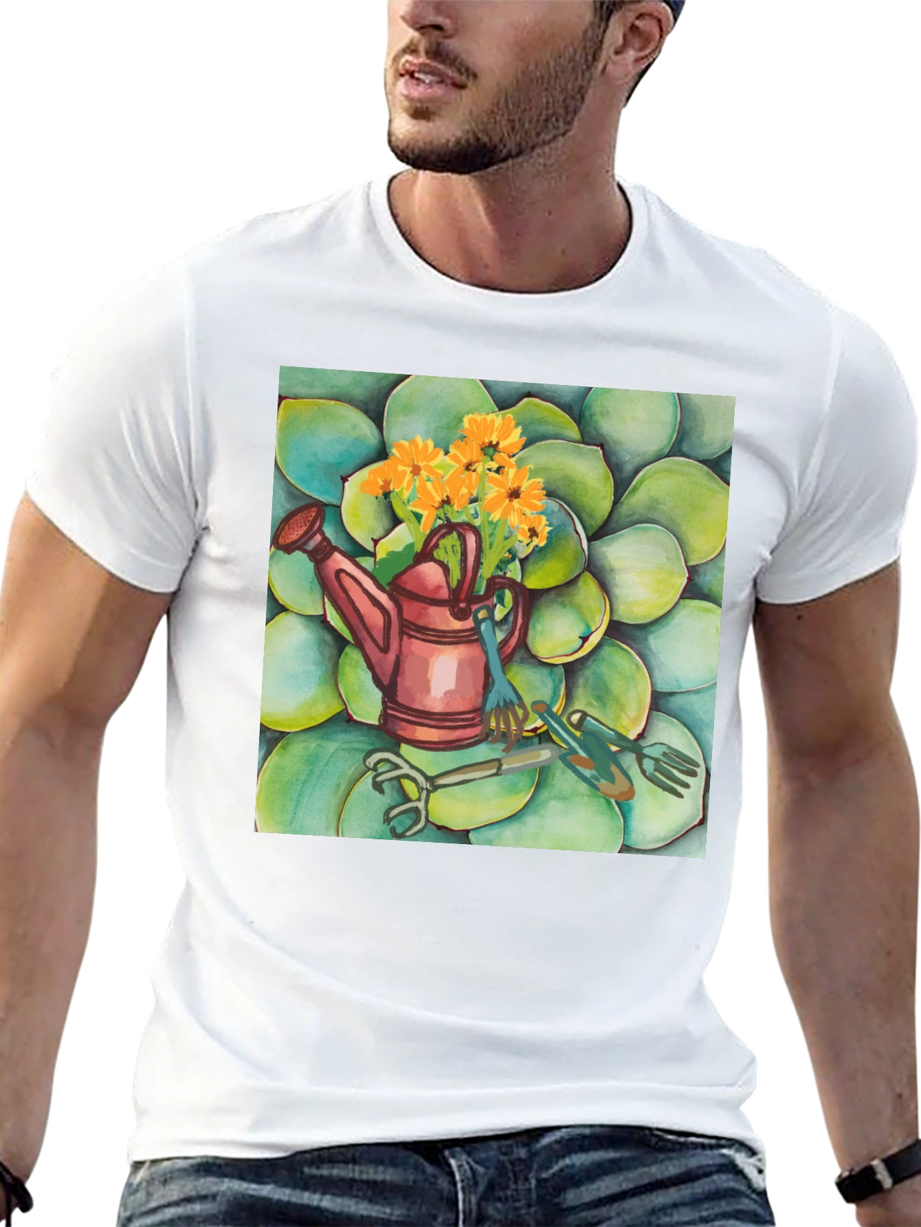 Gardening Theme Graphic Tee - Stylish & Comfortable