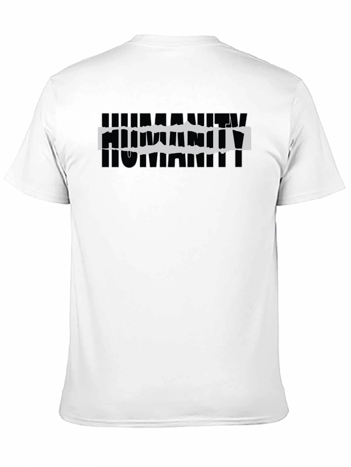 Humanity Graphic Print Black T-Shirt