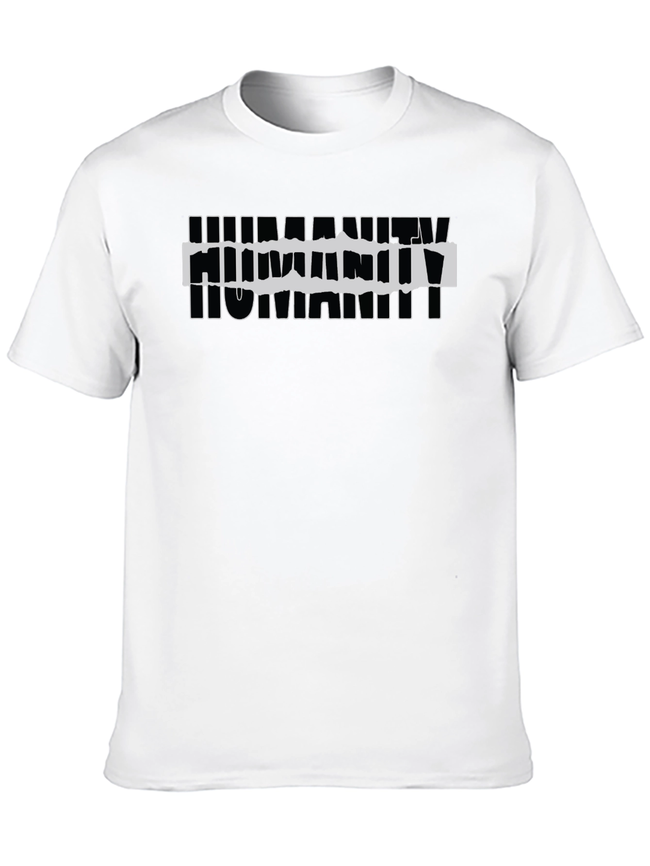 Humanity Graphic Print Black T-Shirt