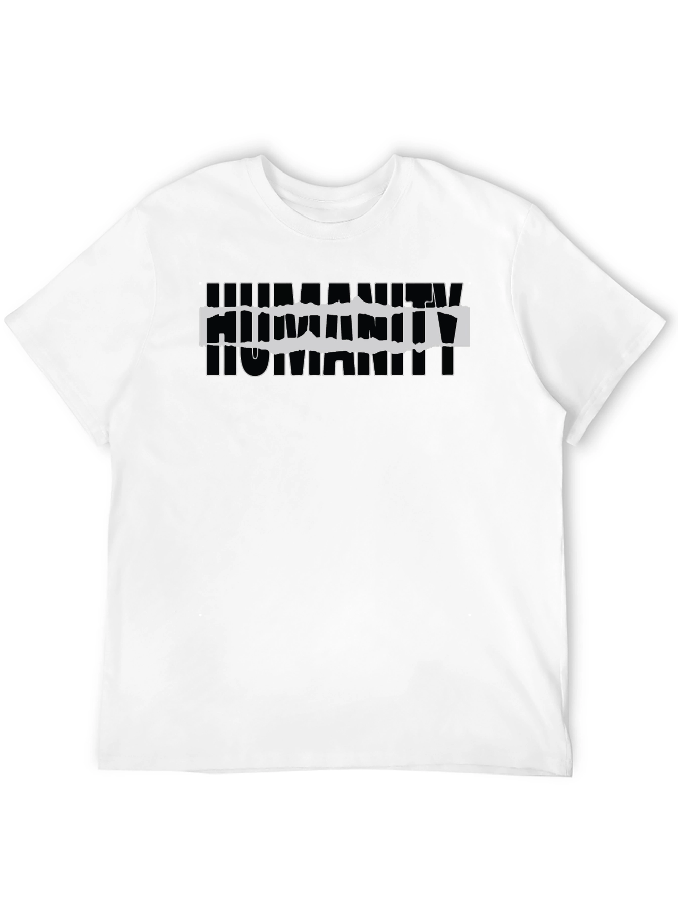 Humanity Graphic Print Black T-Shirt