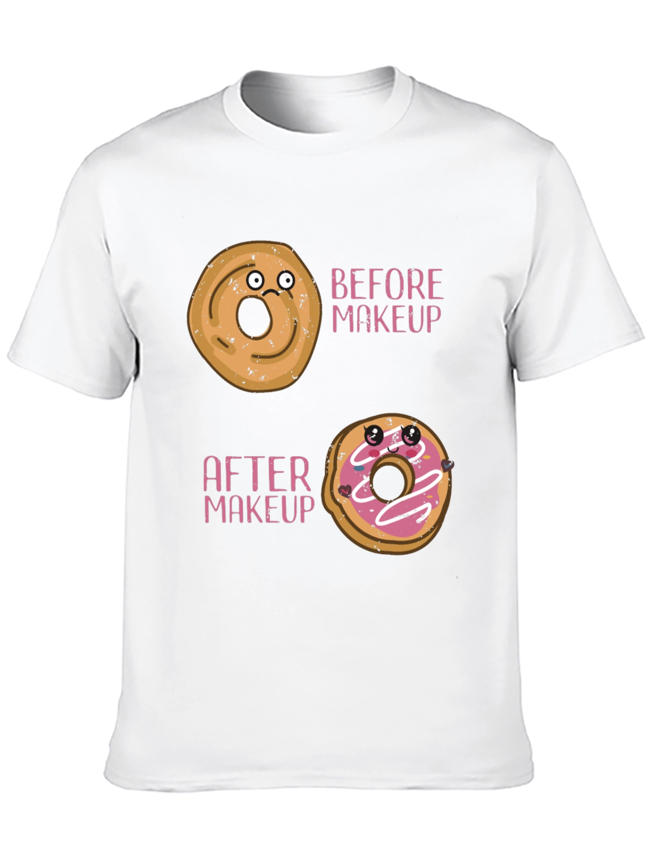 Funny Donut Makeup T-Shirt