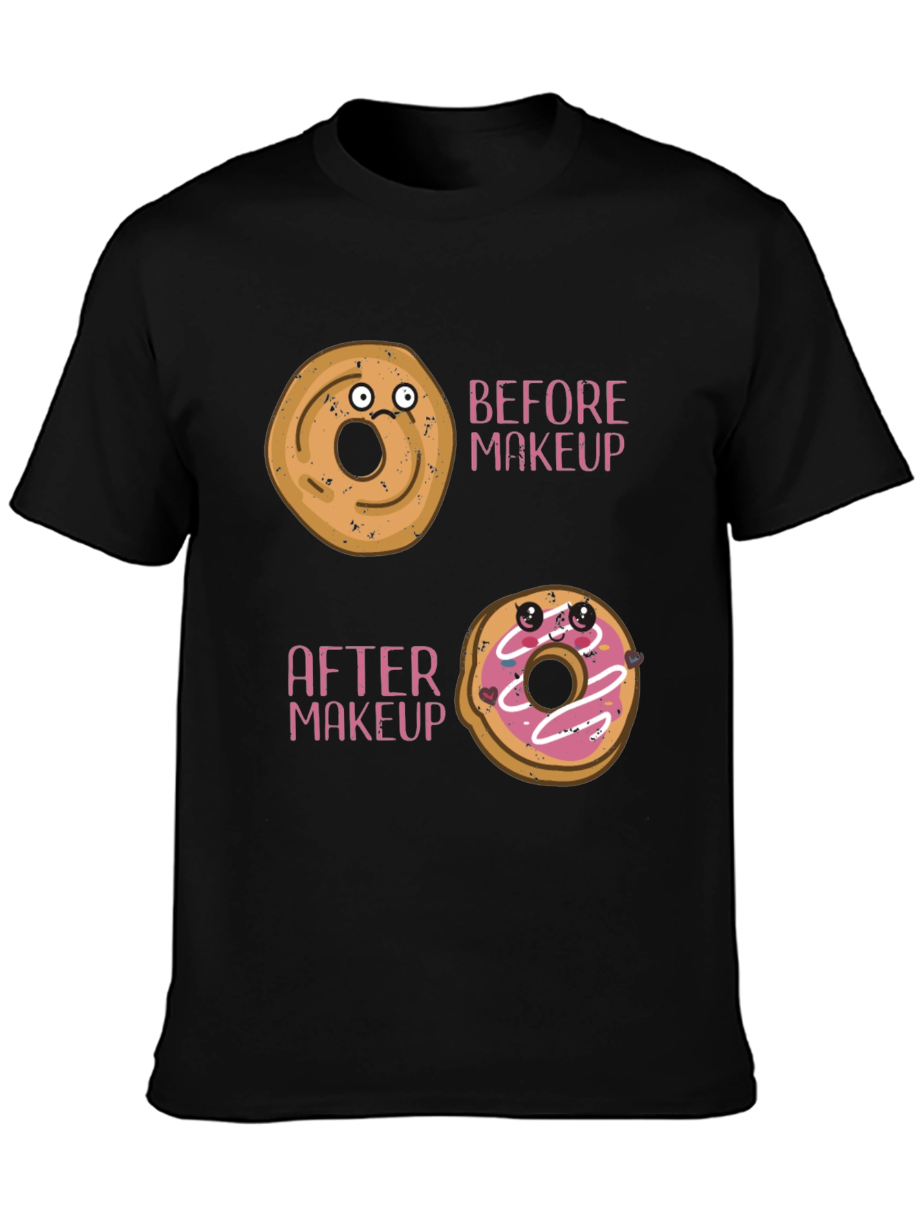 Funny Donut Makeup T-Shirt