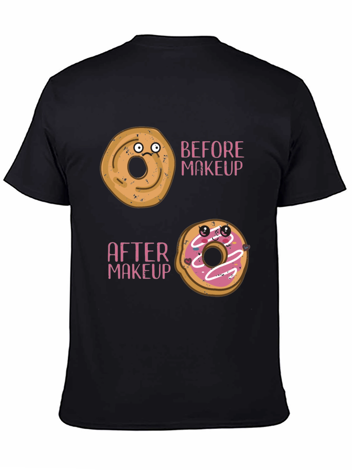Funny Donut Makeup T-Shirt