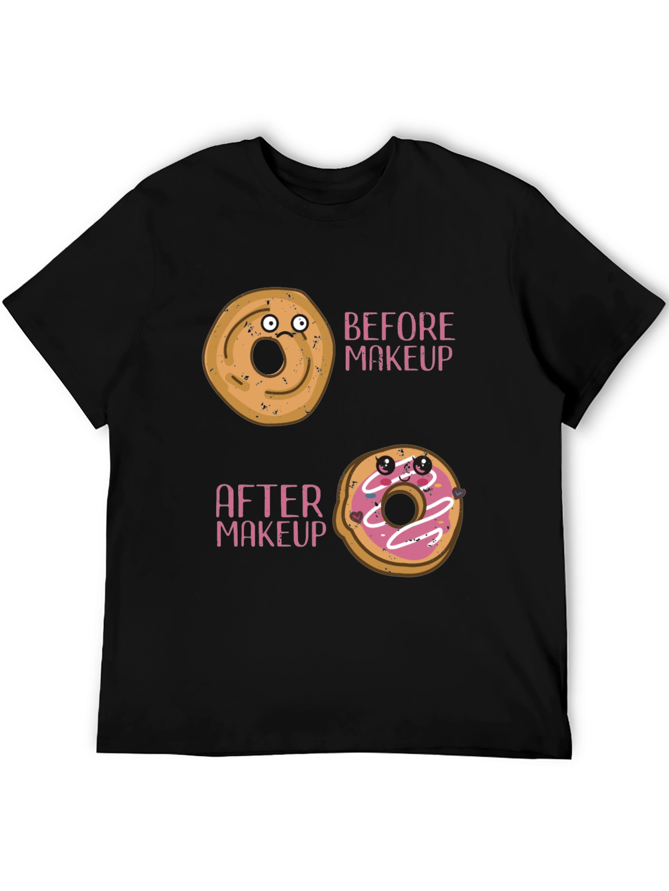 Funny Donut Makeup T-Shirt