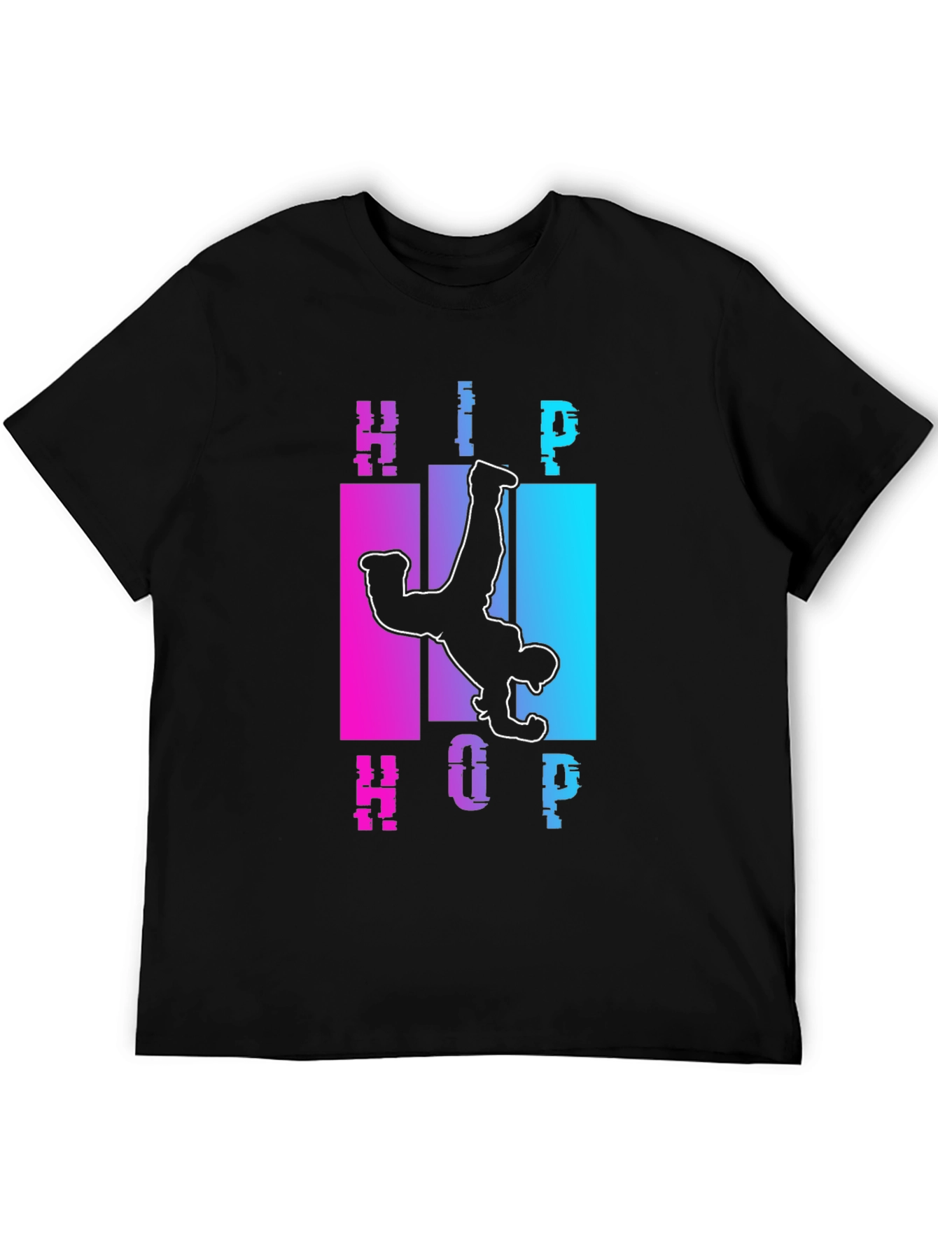 Hip Hop Dancer Graphic Tee - Black