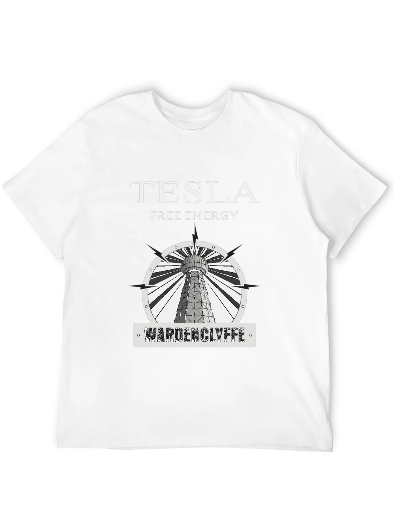 Tesla Free Energy Wardenclyffe T-Shirt - Black