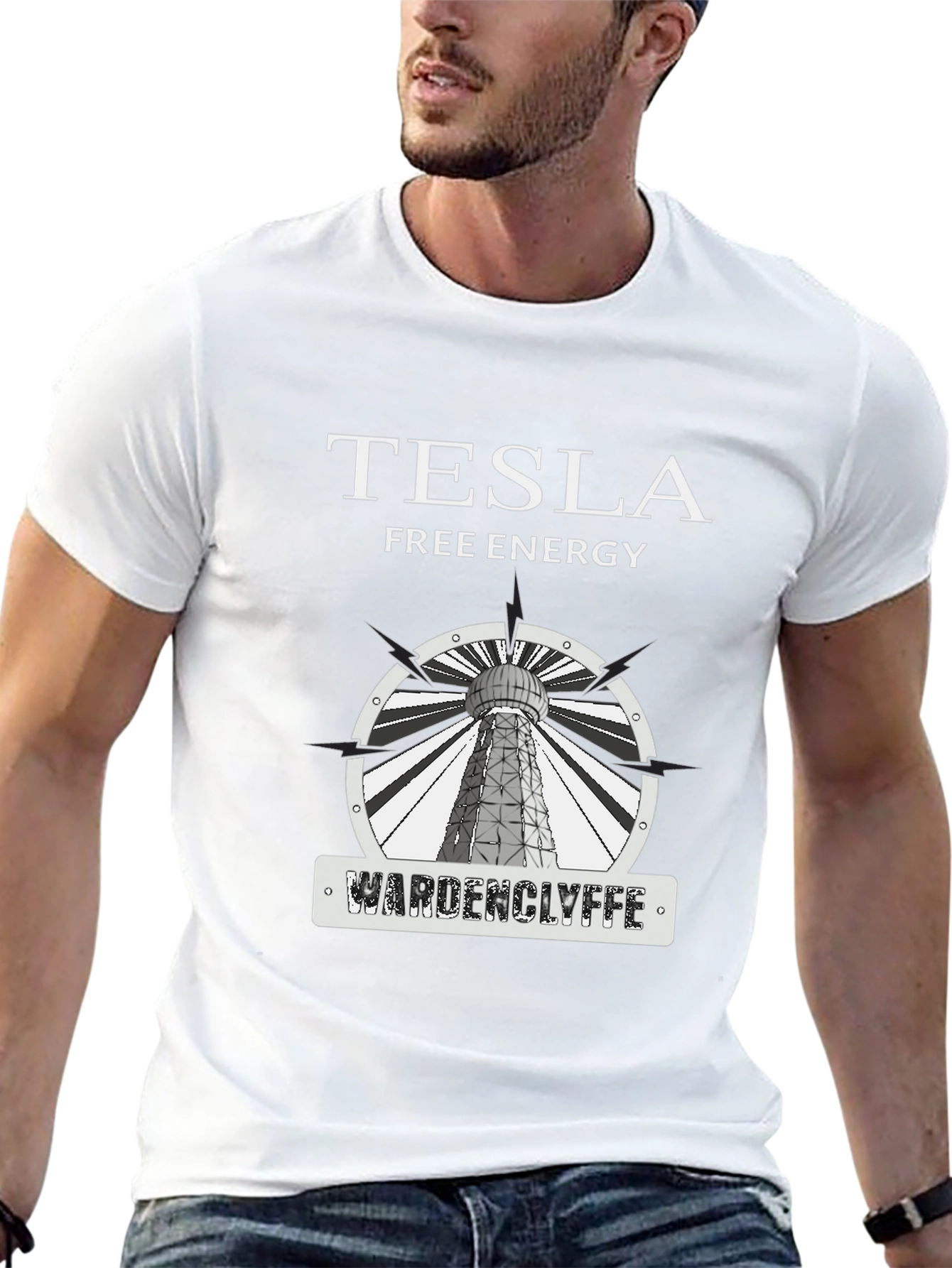 Tesla Free Energy Wardenclyffe T-Shirt - Black