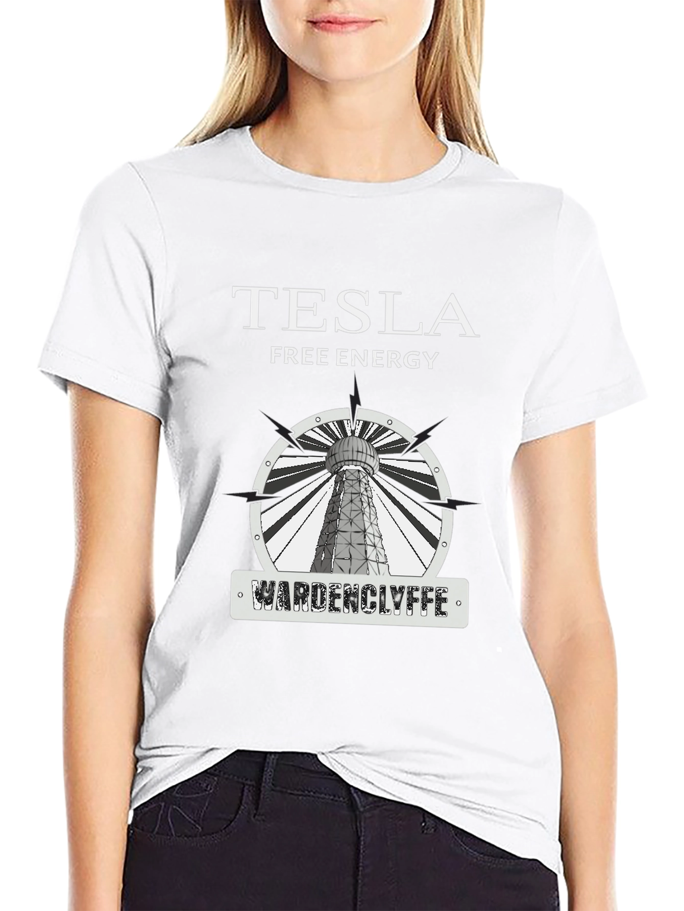Tesla Free Energy Wardenclyffe T-Shirt - Black