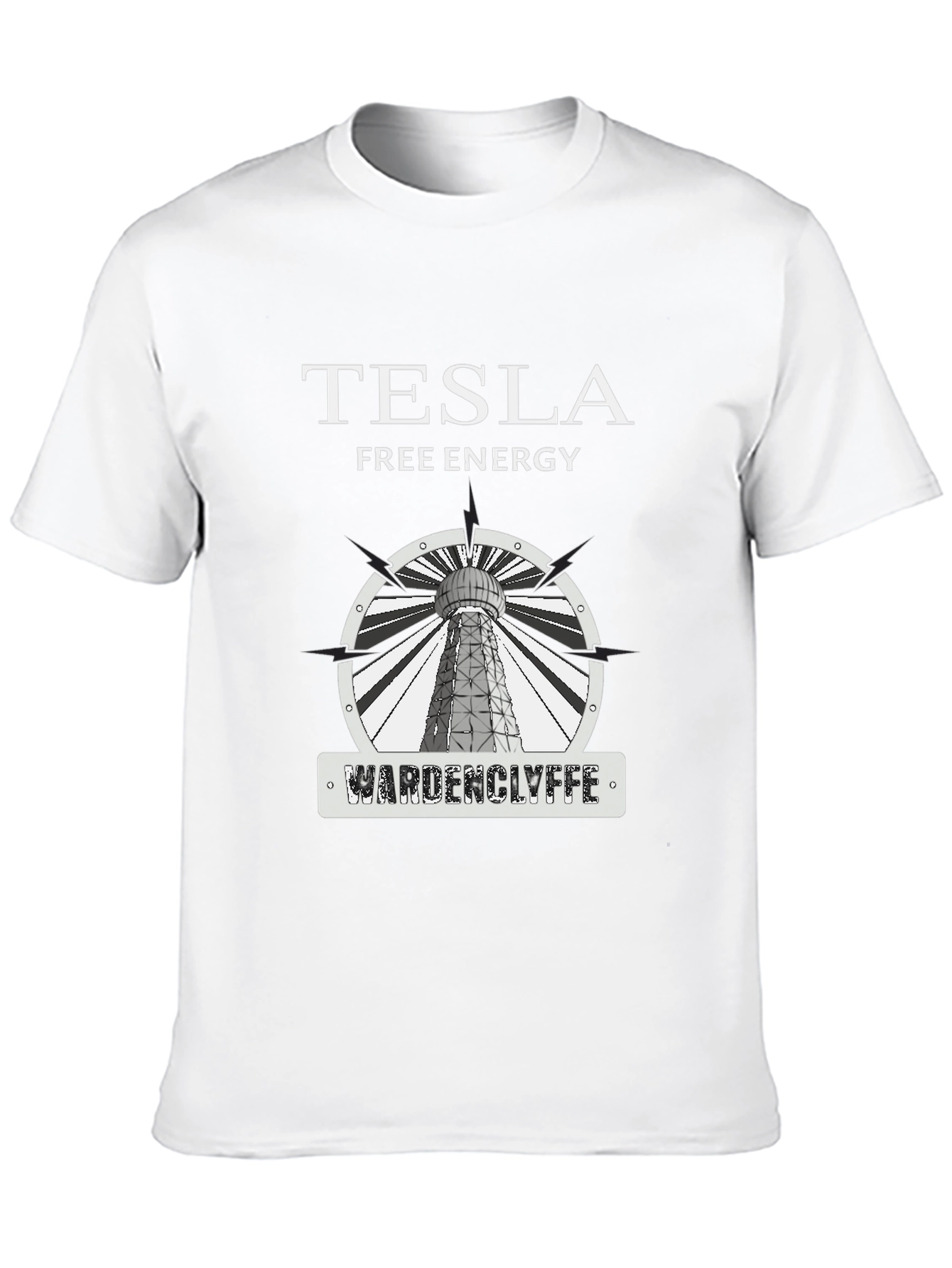 Tesla Free Energy Wardenclyffe T-Shirt - Black