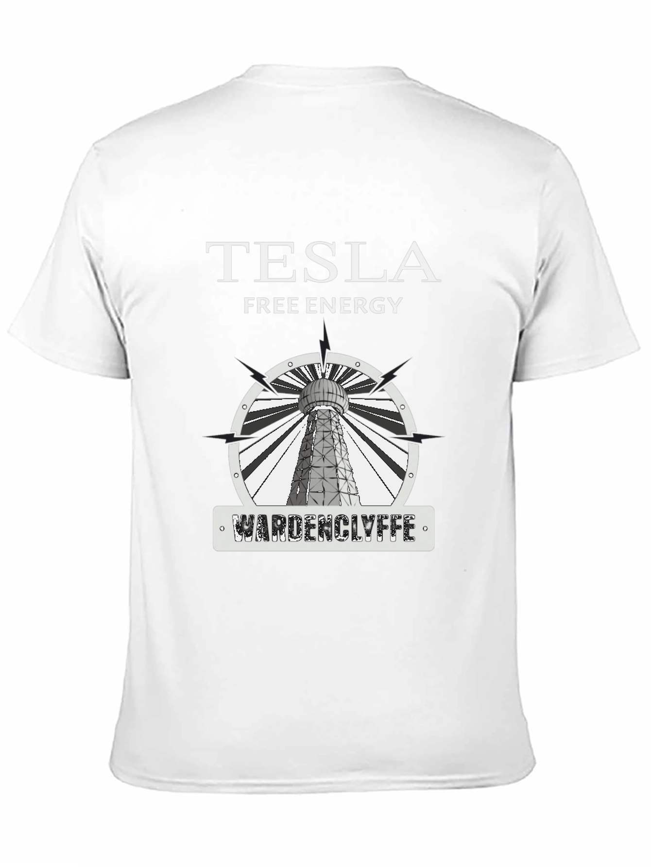 Tesla Free Energy Wardenclyffe T-Shirt - Black