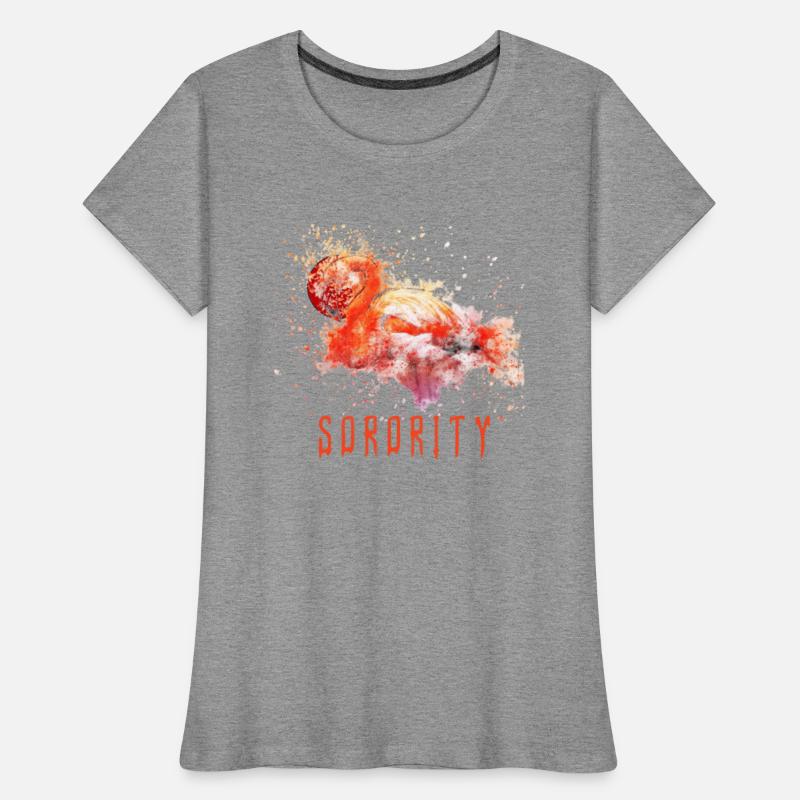 sorority swan orange design