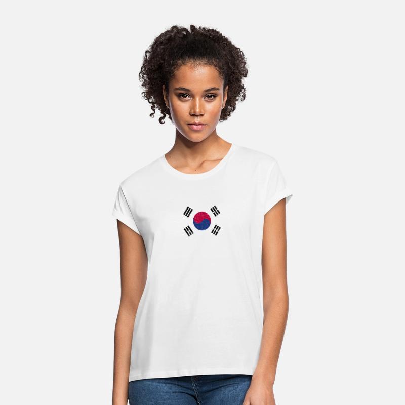 South Korea Flag Grunge Country Flag South Korea