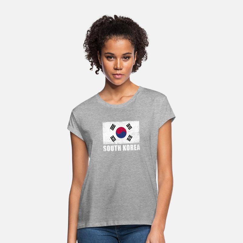 South Korea Flag Grunge Country Flag South Korea