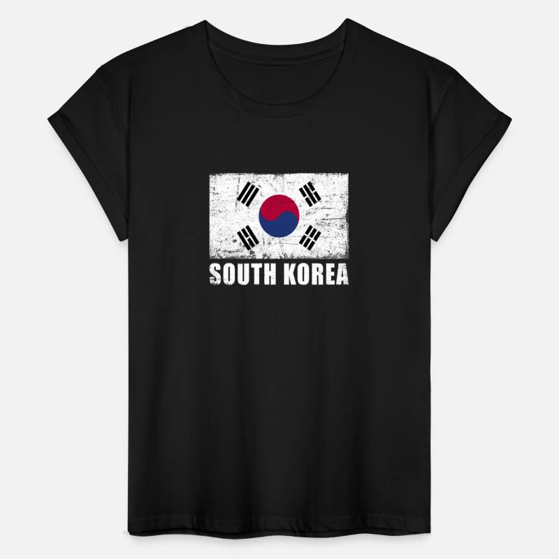 South Korea Flag Grunge Country Flag South Korea