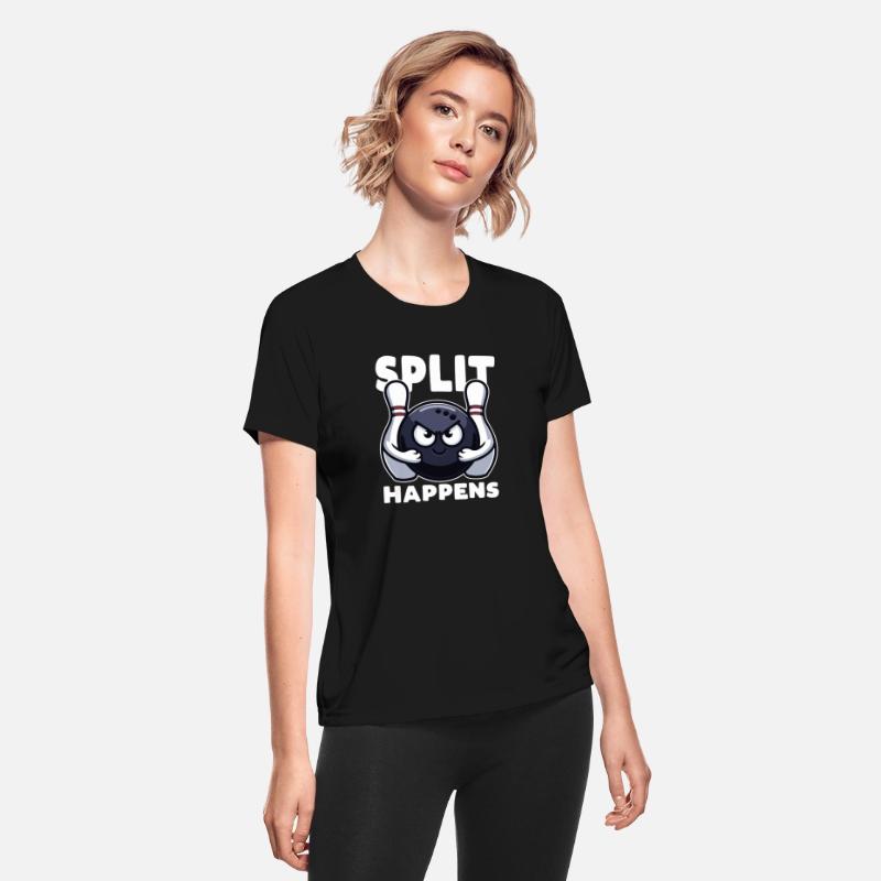 Split Happens Bowling Funny bowling ball two pins