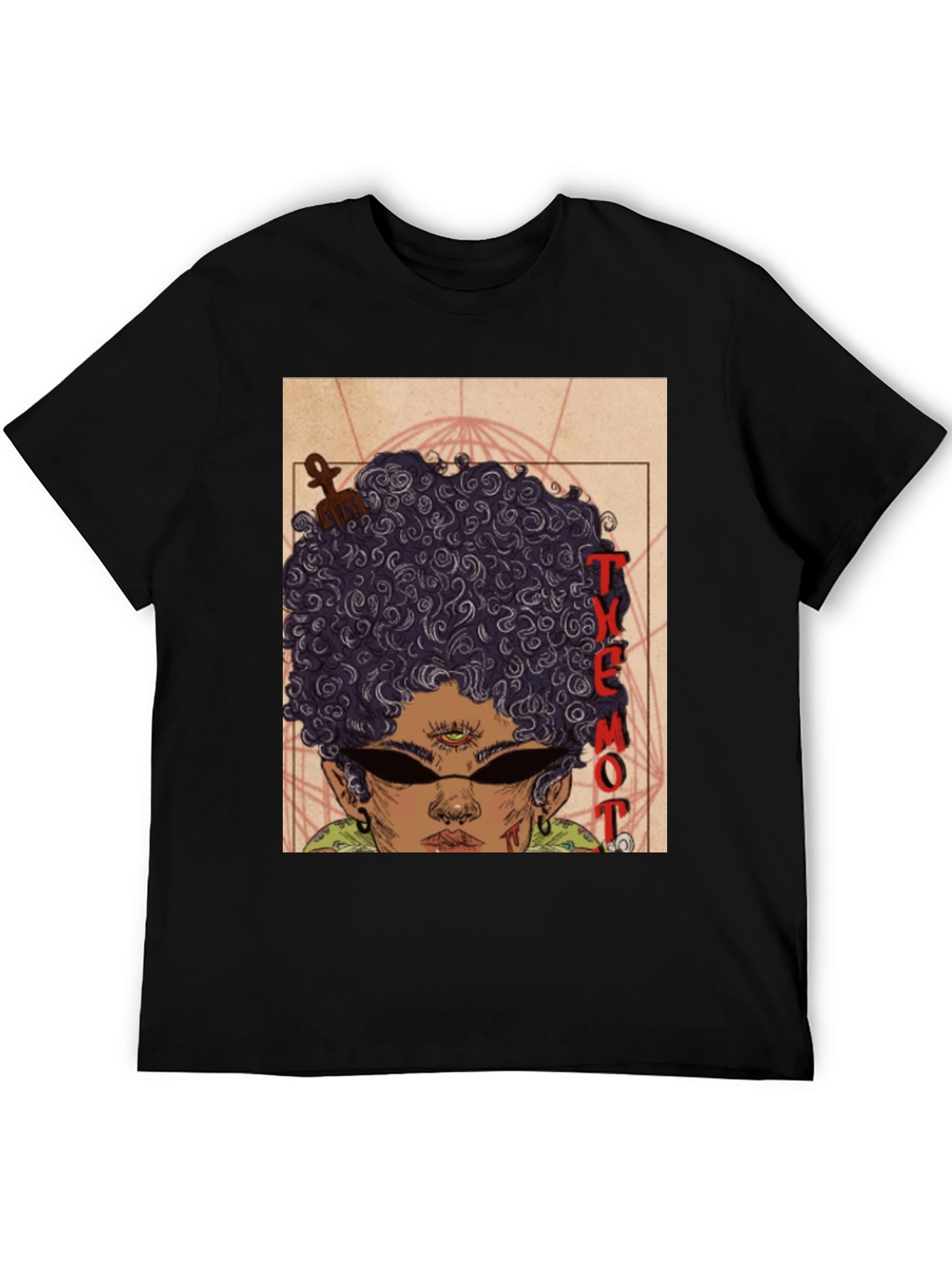 Themot T-Shirt Black Graphic Tee